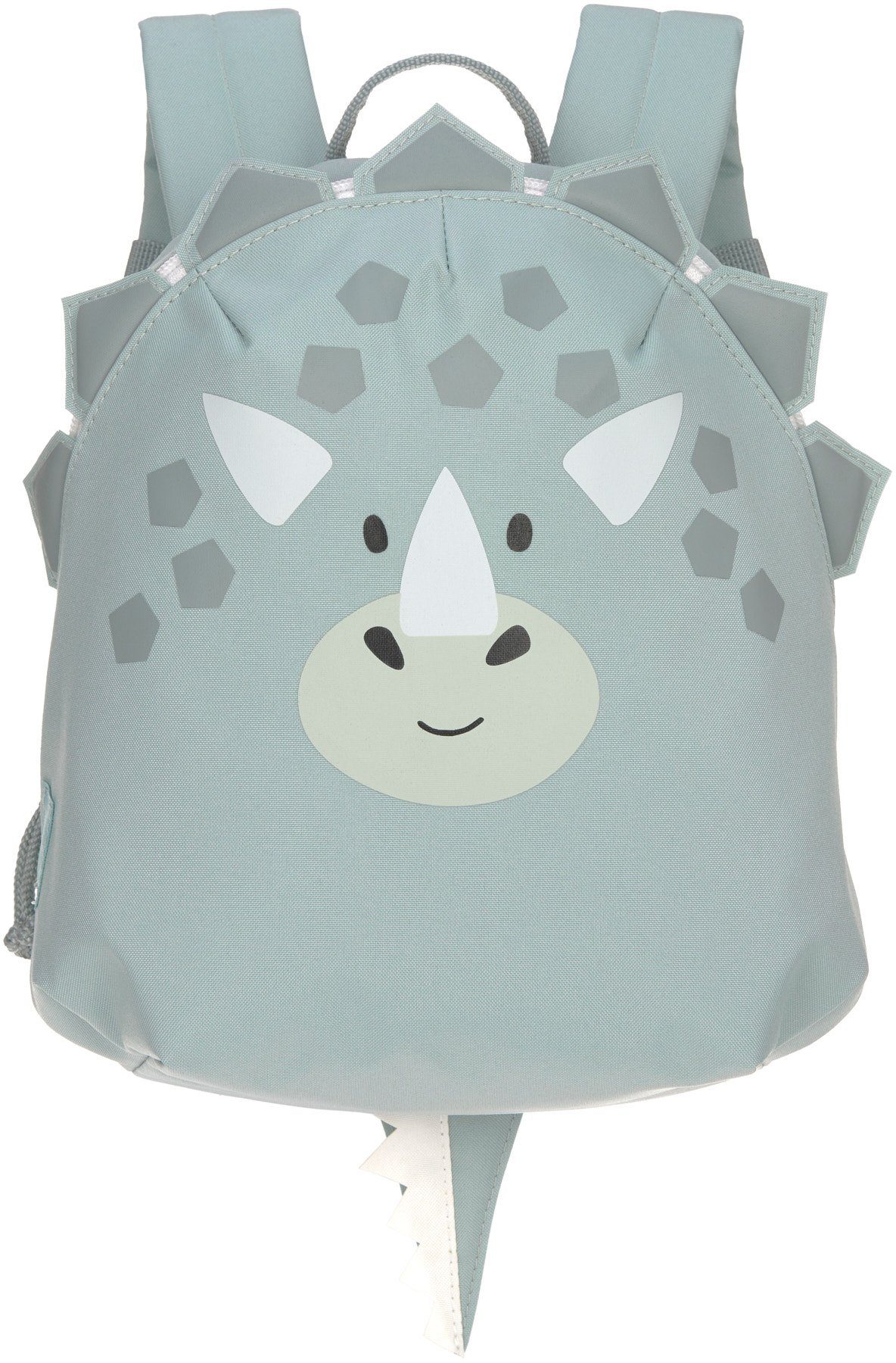 LÄSSIG Kinderrucksack About Friends, Tiny PETA-approved grey, vegan Dino Backpacks