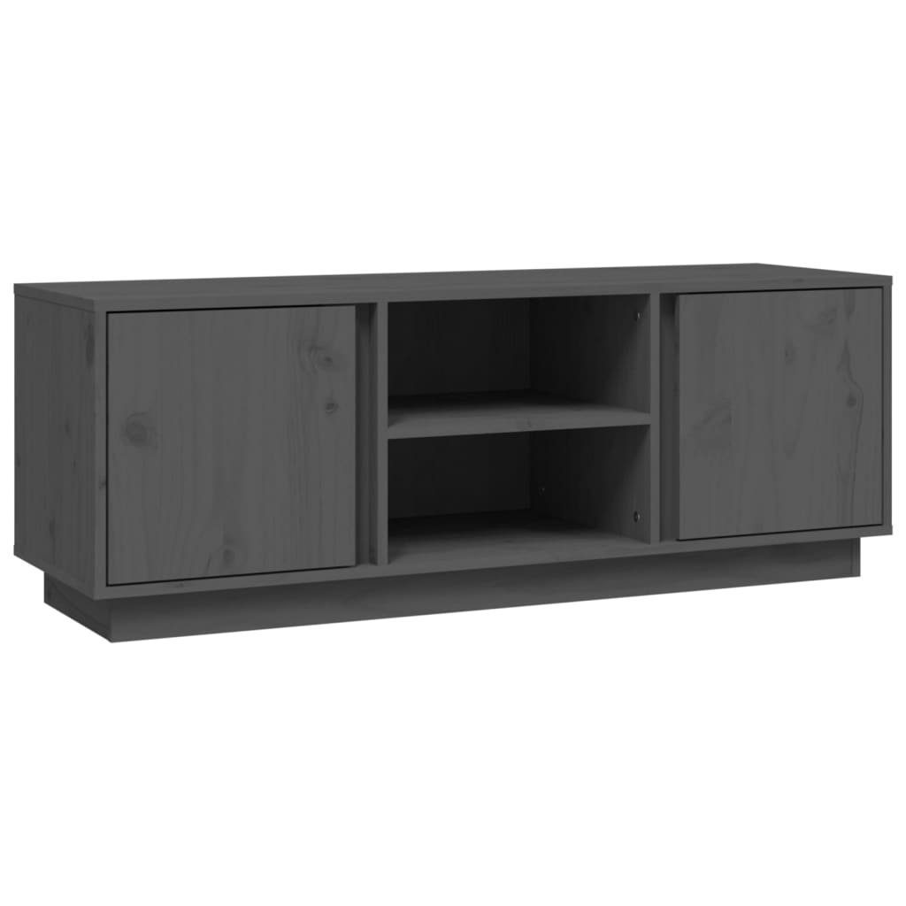 110x35x40,5 cm Grau Kiefer TV-Schrank furnicato Massivholz