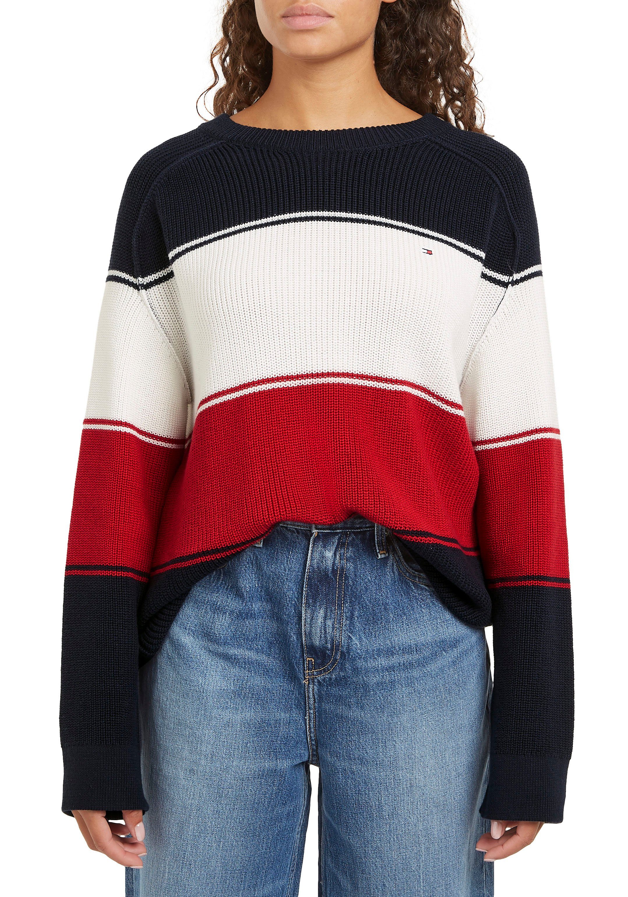 Tommy Hilfiger Rundhalspullover (Global Serie TH günstig online kaufen