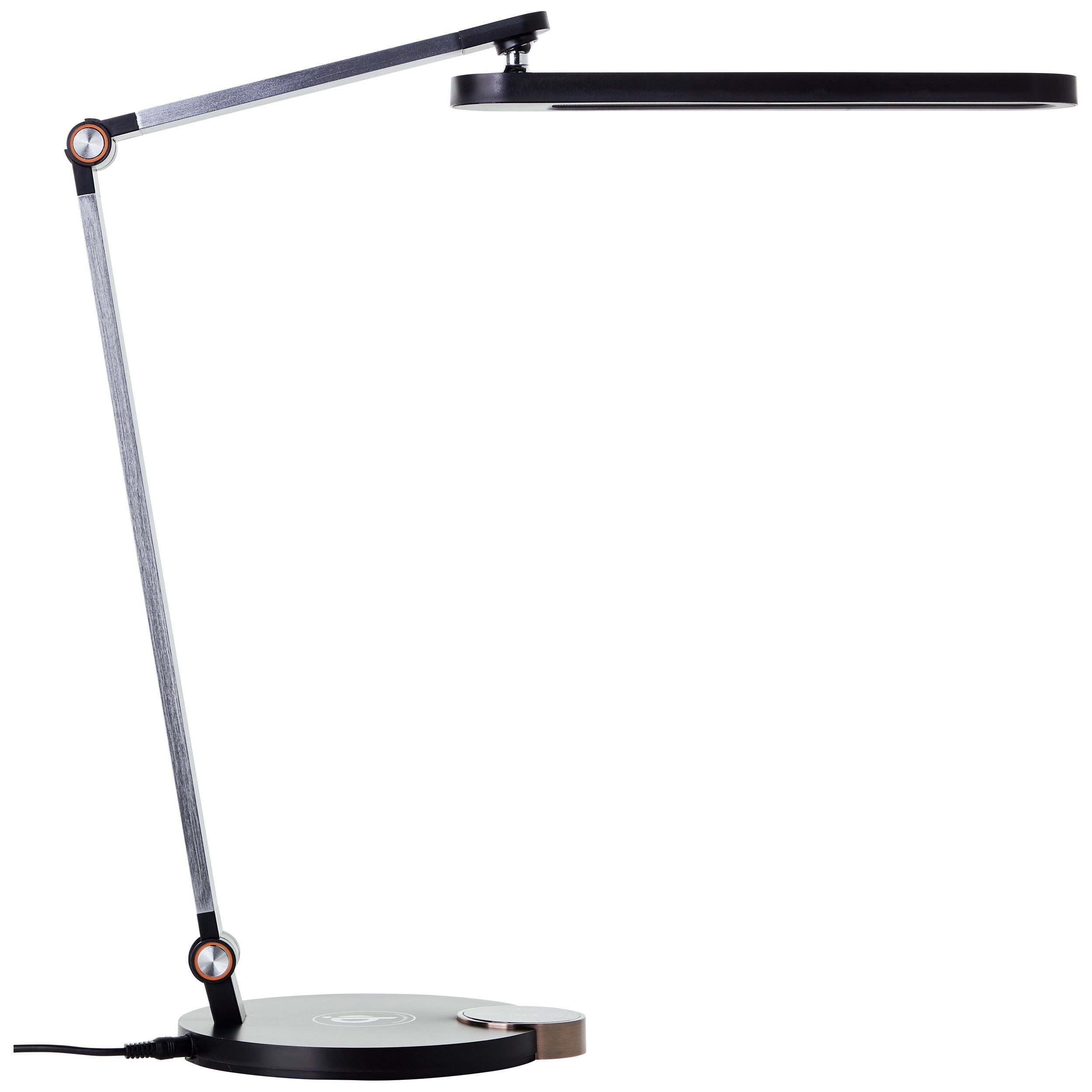 Brilliant LED Schreibtischlampe Officehero, Dimmfunktion, LED fest integriert, warmweiß - kaltweiß, Wireless charging, 1000 lm, dimmbar, CCT