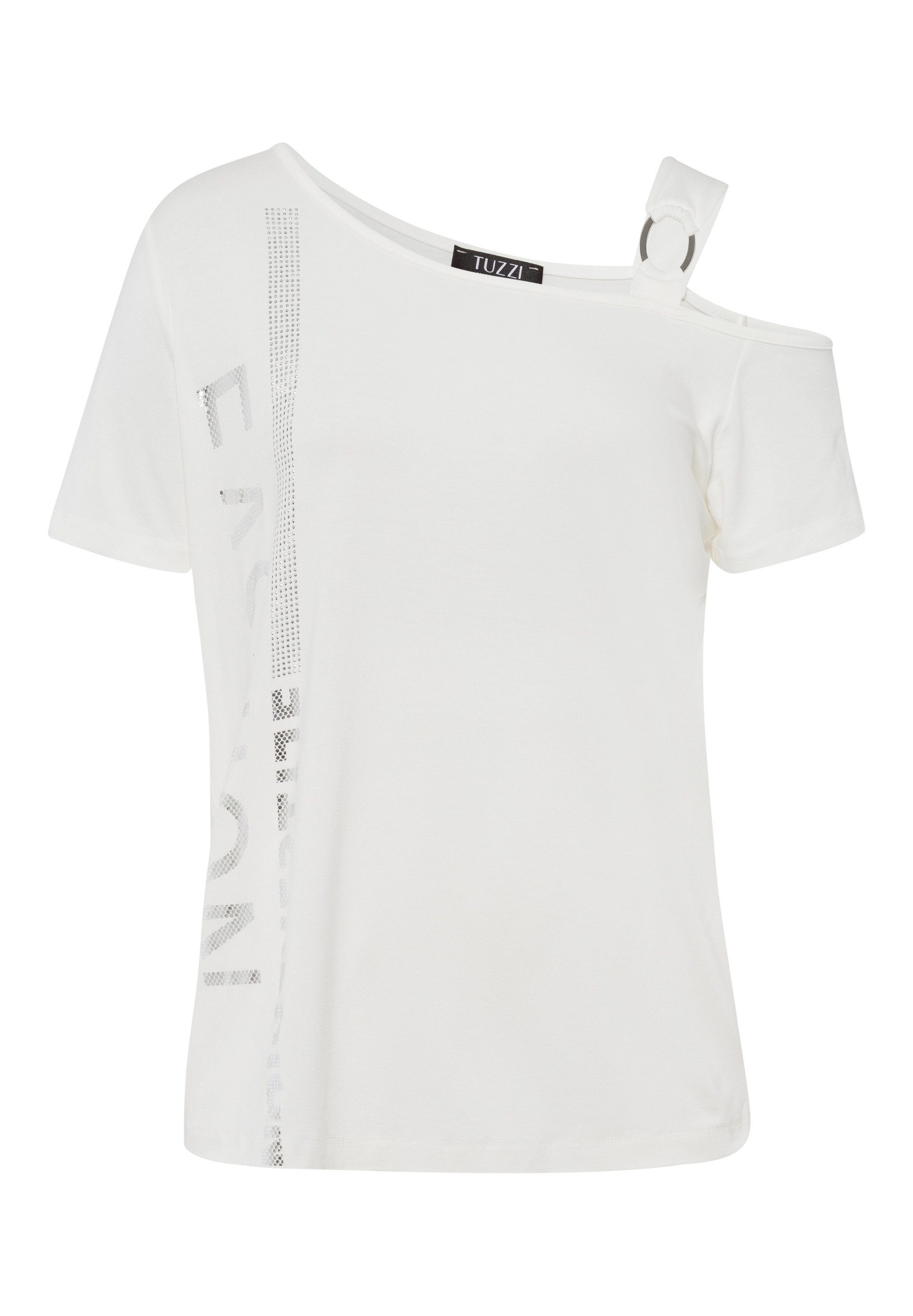 TUZZI Kurzarmshirt mit asymmetrischem Ausschnitt günstig online kaufen