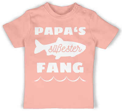 Shirtracer T-Shirt Papas süßester Fang Geschenk Vatertag Baby