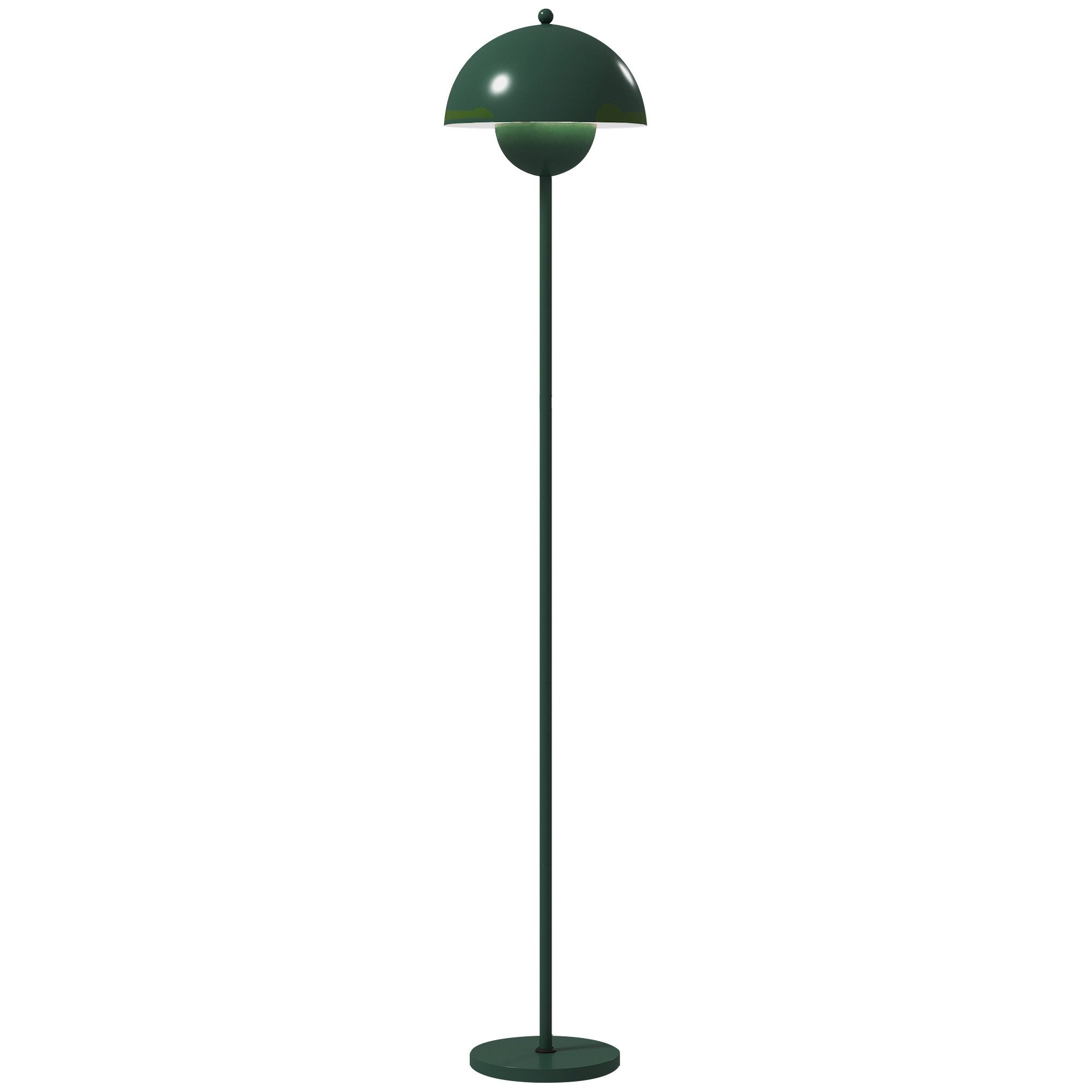 HOMCOM Stehlampe, Fußschalter, reflektierender Lampenschirm, ohne Leutchmittel, Fußschalter für einfache Bedienung