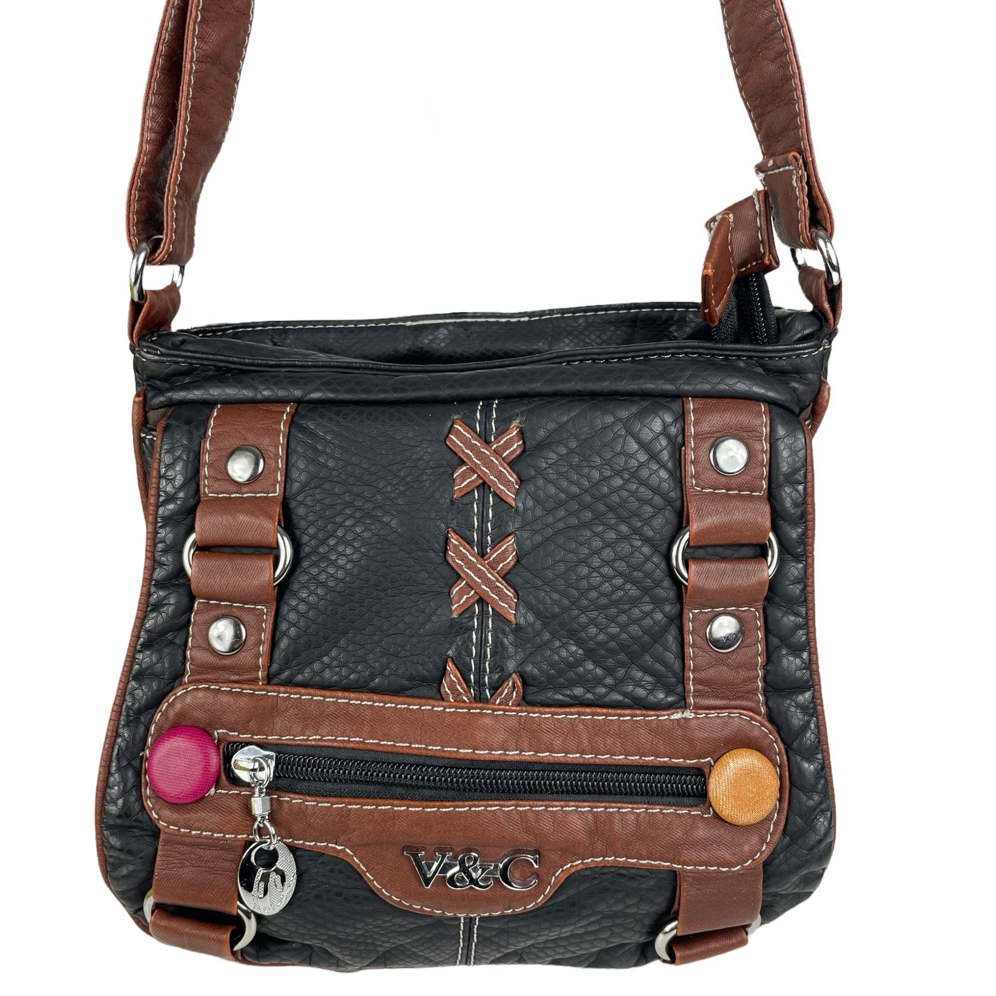Taschen4life Umhängetasche kleine Damen Schultertasche 6276, verstellbarer Trageriemen, als Schultertasche und cross over tragbar