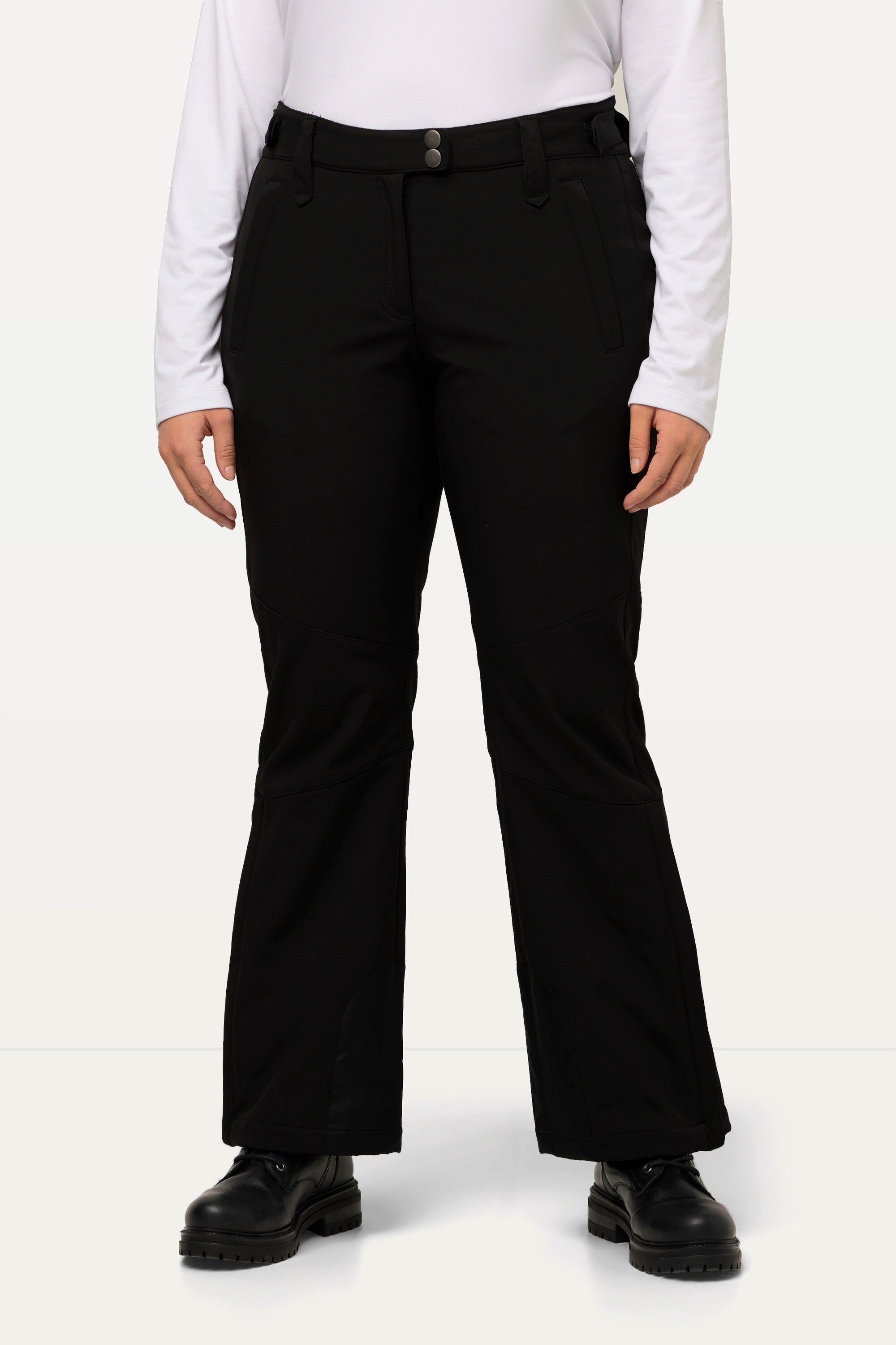 Ulla Popken Funktionshose Softshellhose wasserabweisend Klettriegel