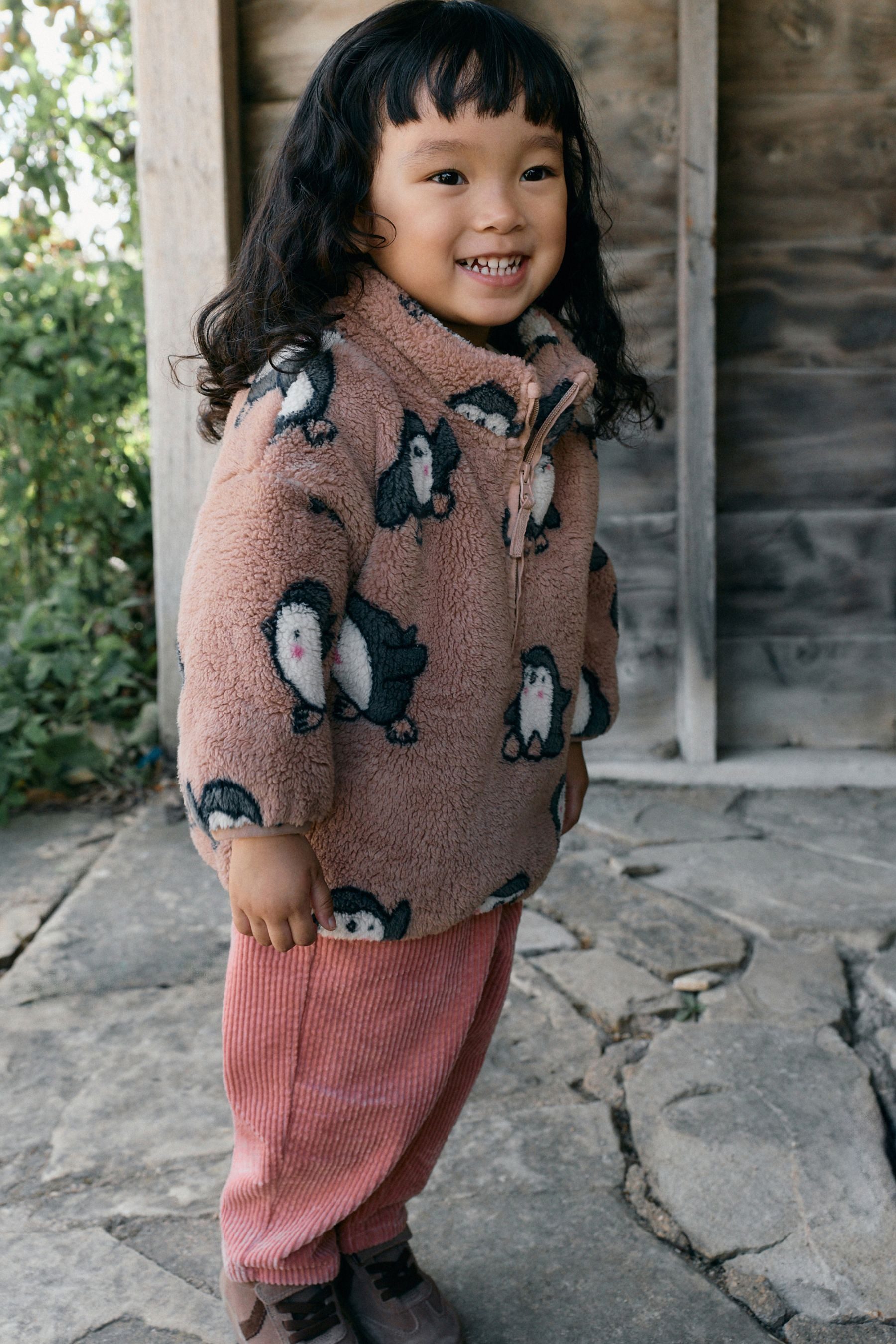 Next Fleecejacke Fleece mit durchgehendem Reißverschluss (1-St)