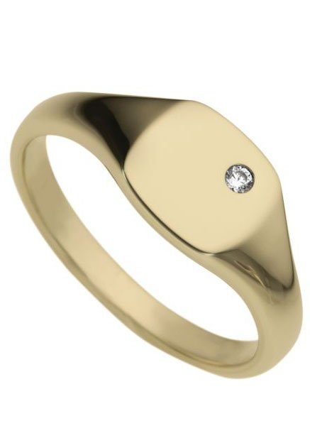 Firetti Diamantring Schmuck Geschenk Gold 333 Damenring Goldring Siegelring Diamant, zu Kleid, Shirt, Jeans, Sneaker! Anlass Geburtstag Weihnachten