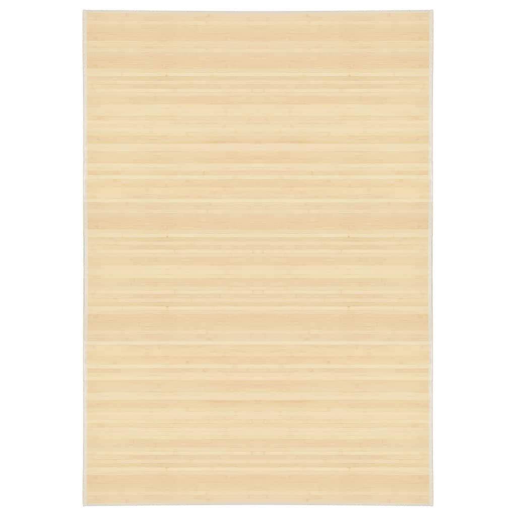 Teppich Bambus 160x230 cm Natur, furnicato, Rechteckig