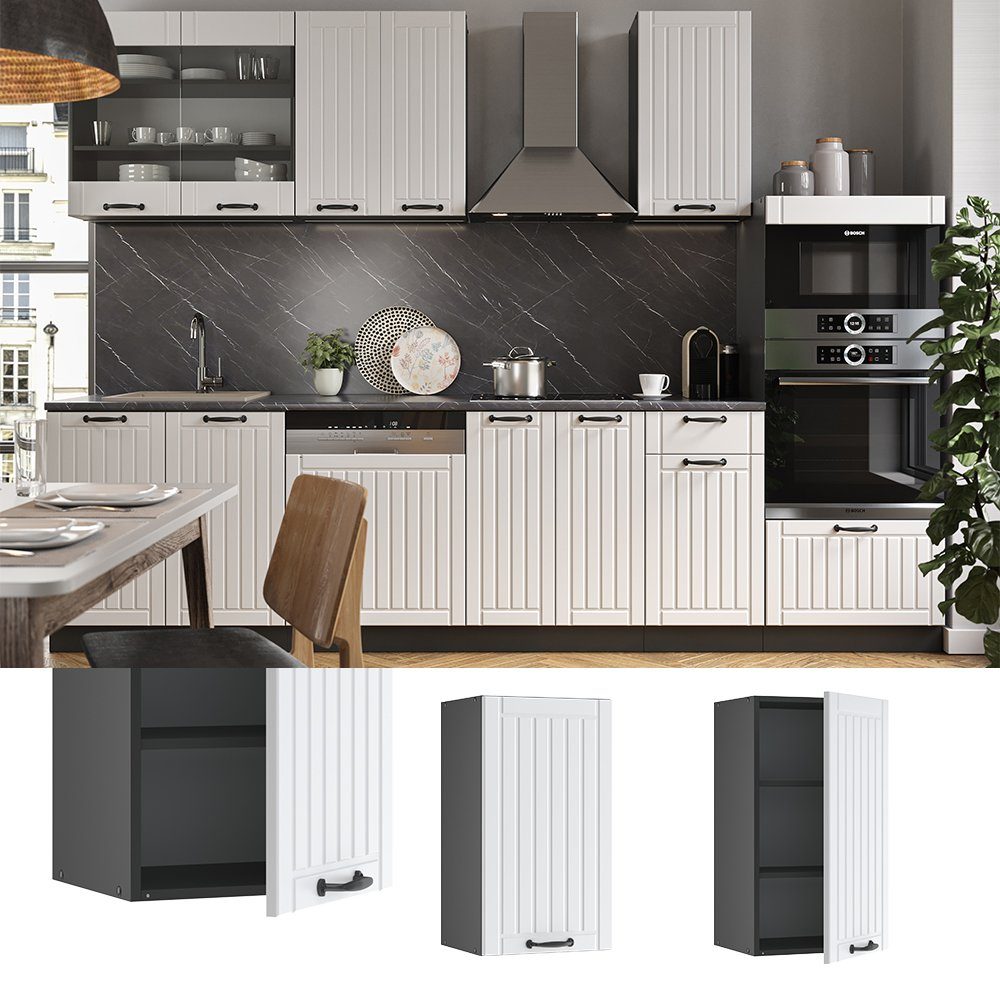 Vicco Hängeschrank Fame-Line, Weiß Landhaus/Anthrazit, 40 günstig online kaufen