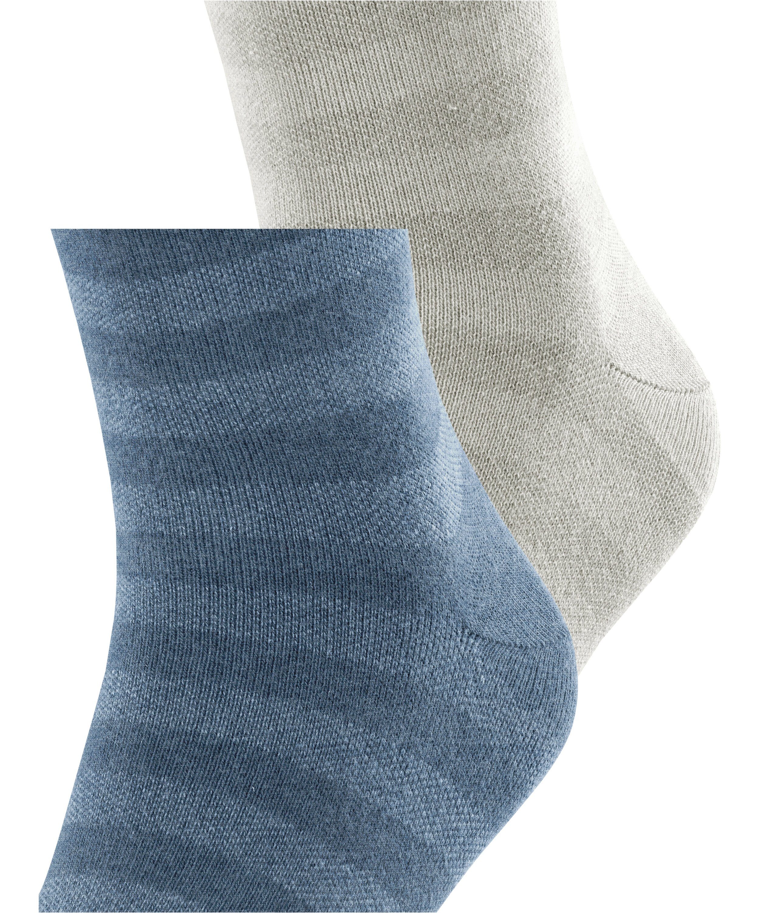Esprit Socken Mesh Stripe 2-Pack Socken (2-Paar)