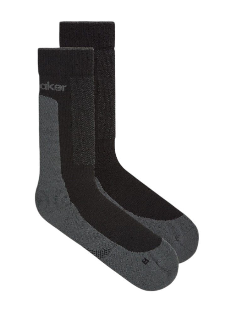 Icebreaker Wandersocken Crew Hike+ Medium (Merinowolle, strapazierfähig, leicht)
