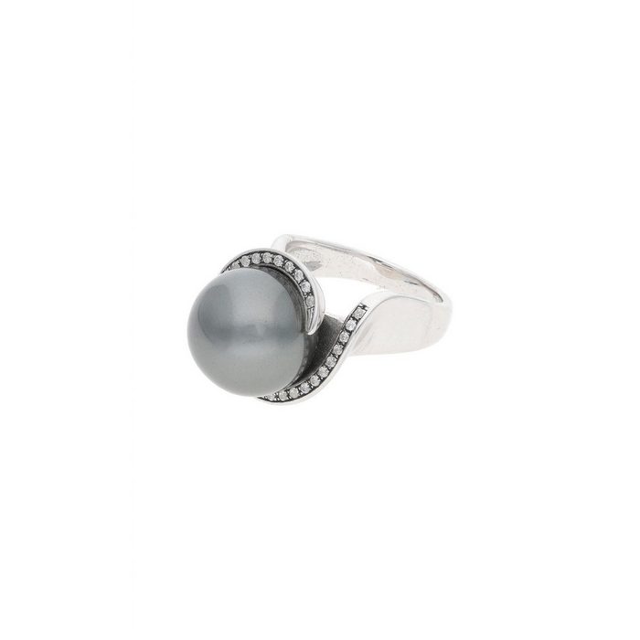 JuwelmaLux Silberring Ring Silber Fingerring Imitat Perle (1-tlg) Damen Silberring Silber 925/000 inkl. Schmuckschachtel