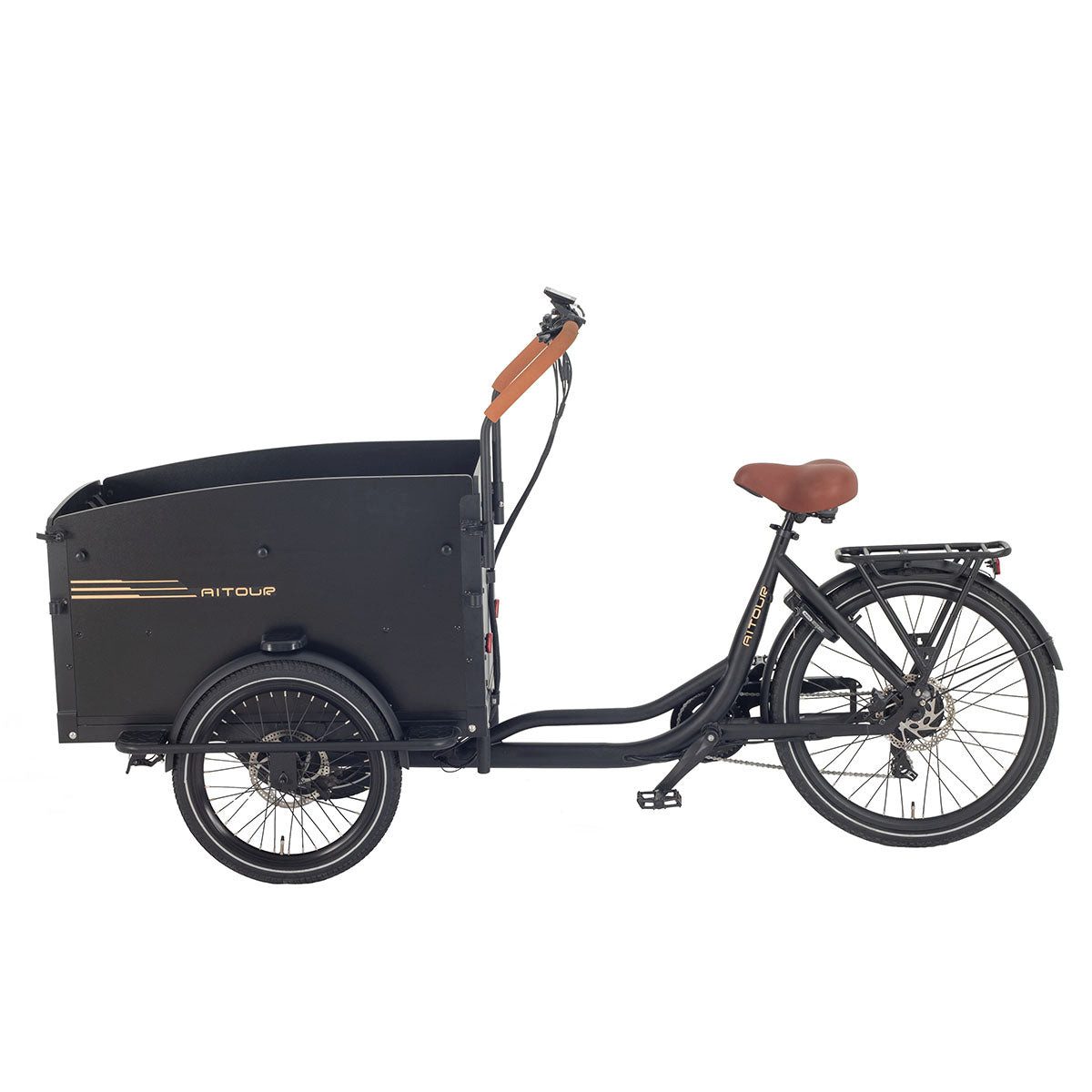 DOTMALL E-Bike Lastenrad Aitour Cargo Bike Starter, 7 Gang Shimano, 250W motor 48V 13.4Ah akku