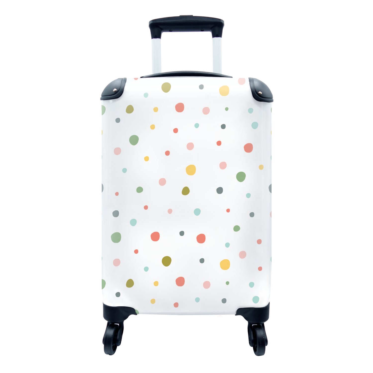 Punkte, Handgepäckkoffer Handgepäck - Muster Rollen, - Farbe für Reisekoffer MuchoWow Reisetasche mit Ferien, 4 Trolley, rollen,