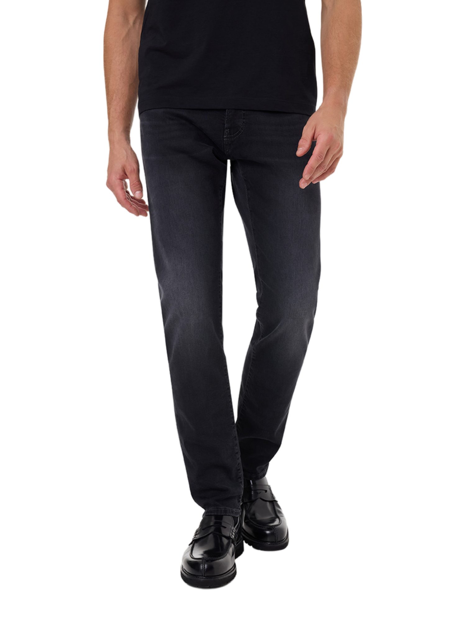 Pierre Cardin 5-Pocket-Jeans schwarz,Casual,Baumwolle,Unifarben,Regular Fit,Mittel