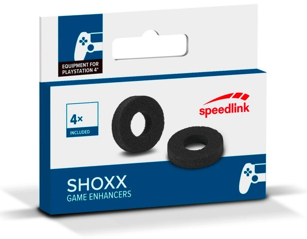 Speedlink Контролери-Präzisionsring 4 SHOXX Game Enhancer Stoß-Dämpfer Thumb-Stick Ringe, für Sony PS4 Контролери