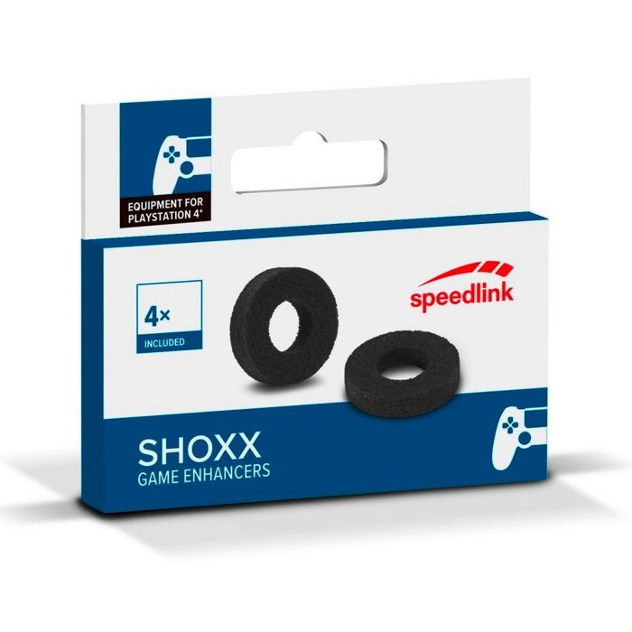 Speedlink 4 SHOXX Game Enhancer Stoß-Dämpfer Thumb-Stick Ringe Controller (4 St. für Sony PS4 Controller)