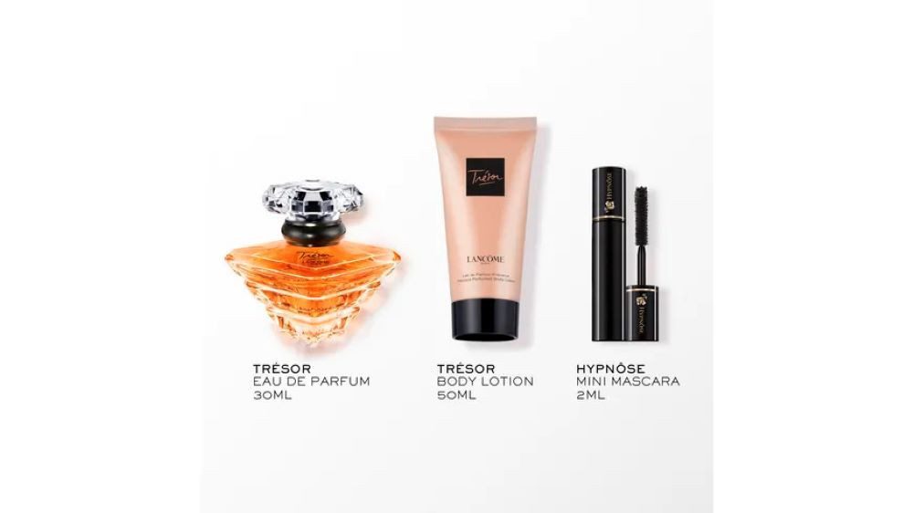 LANCOME Duft-Set LANCÔME Trésor Eau de Parfum Geschenk-Set, 3-tlg., Glasflakon