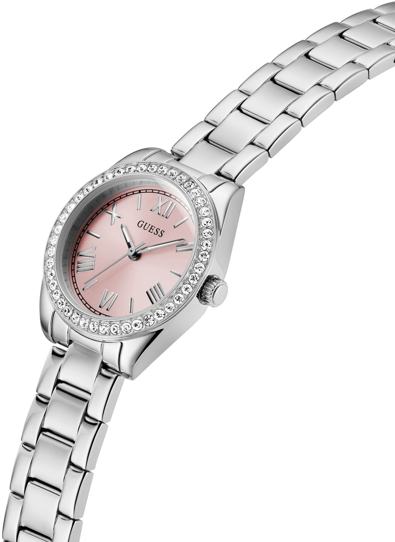 Guess Quarzuhr MINI LUNA GW0841L4, Armbanduhr, Damenuhr, Edelstahlarmband – Bild 4 von 4