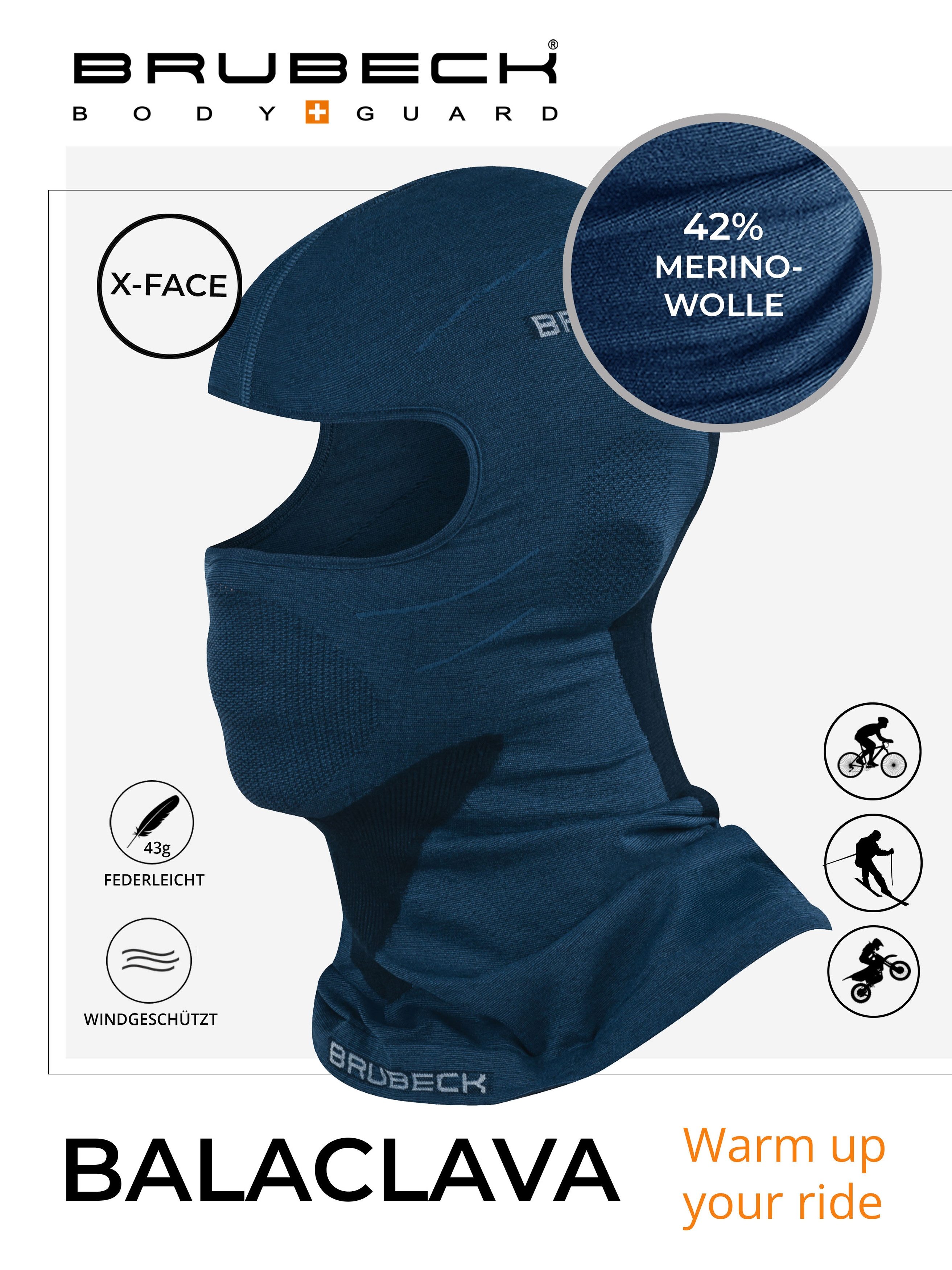 BRUBECK Sturmhaube Merino Funktionshaube für komfortable Outdoor-Touren Mar günstig online kaufen