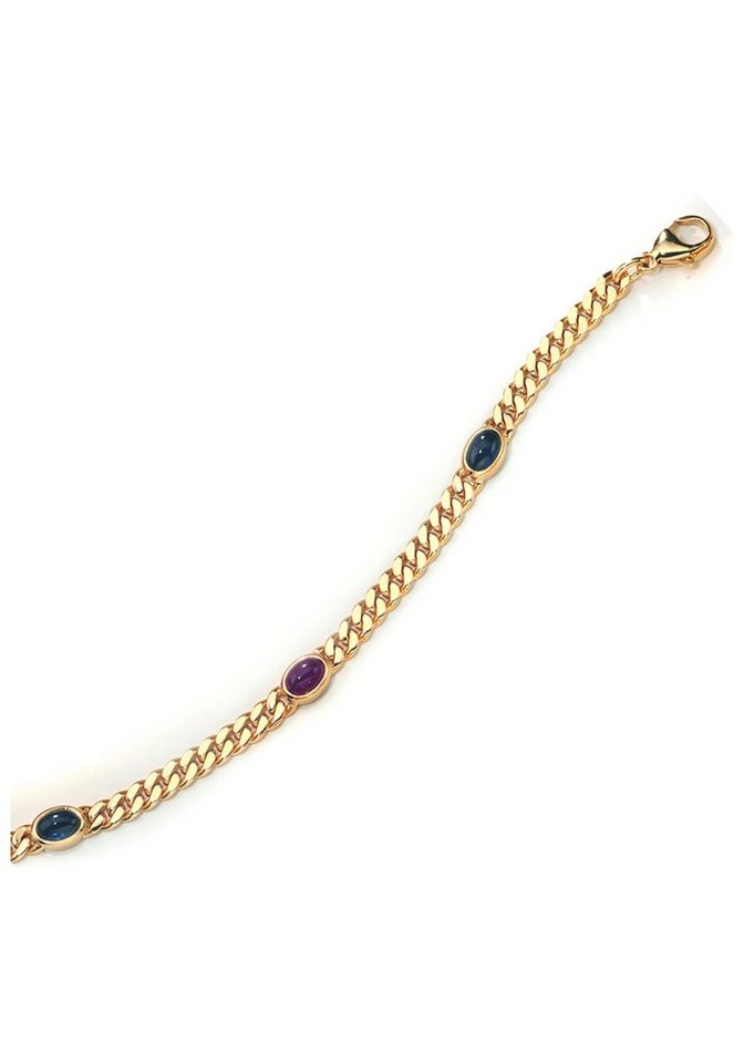 JOBO Goldarmband, 585 Gold massiv mit Ru... JOBO Goldarmband, 585 Gold massiv mit Ru...