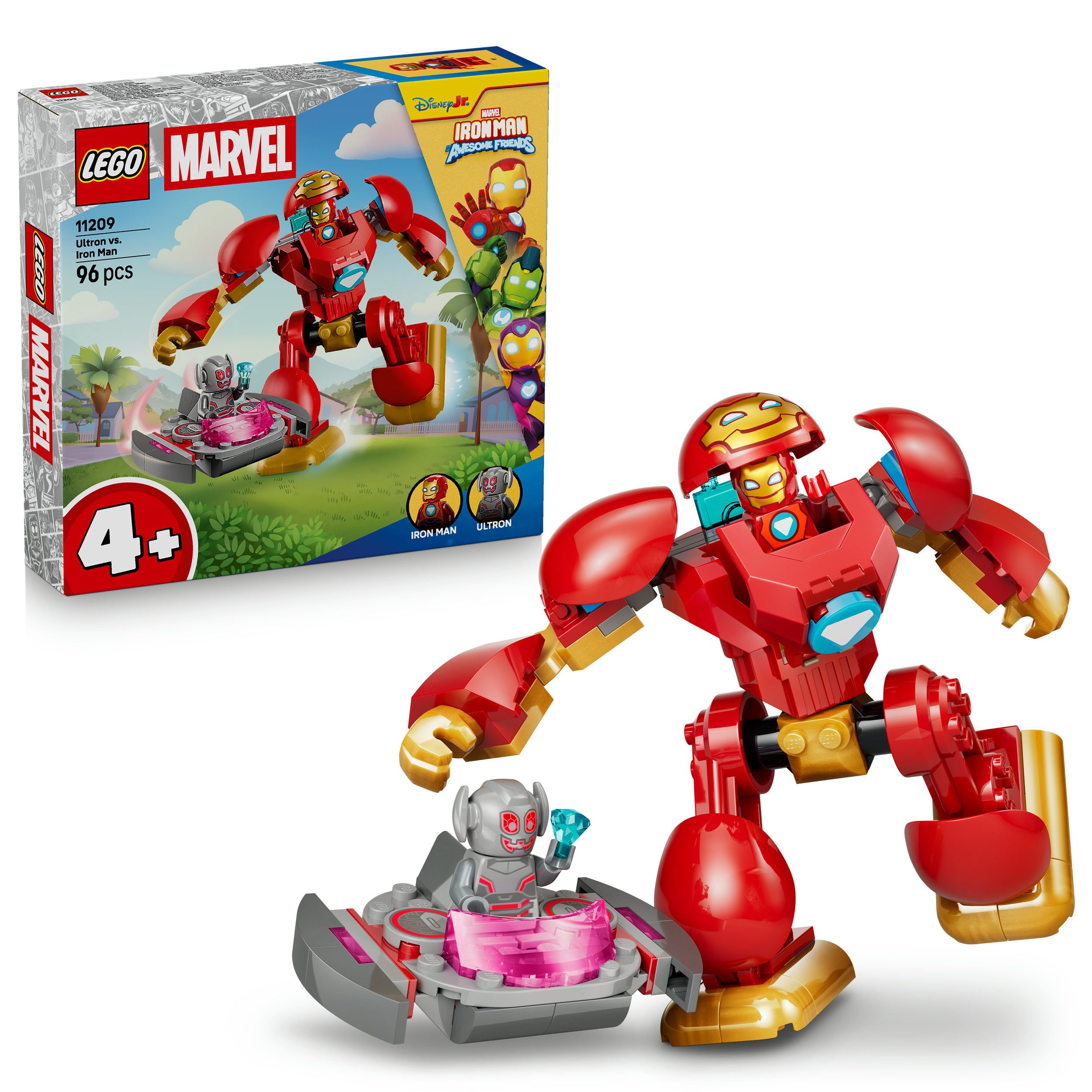 LEGO® Ultron vs. Iron Man (11209), LEGO Disney Junior Marvel Konstruktionsspielsteine, (96 St), Made in Europe