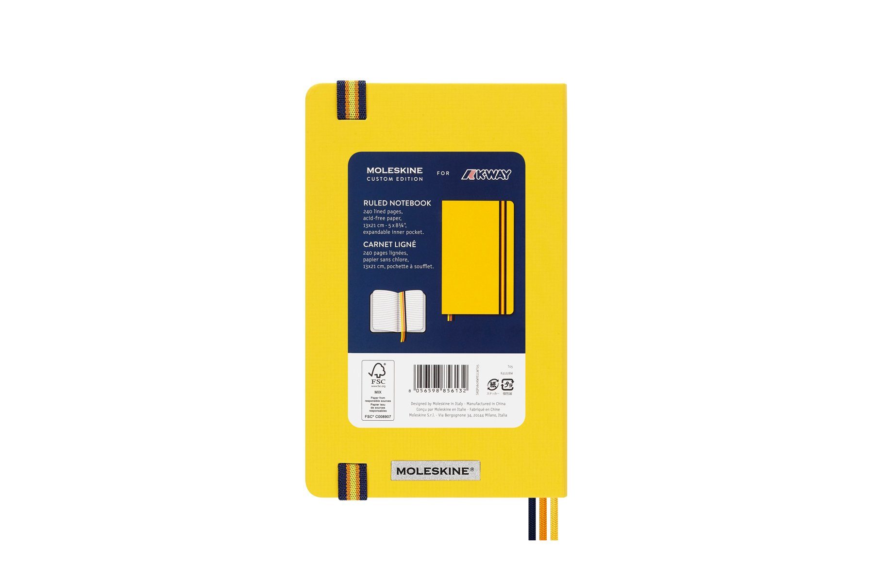 MOLESKINE COLLECTION Notizbuch, - K-WAY K-Way - Nylon MC07 Einband Fester