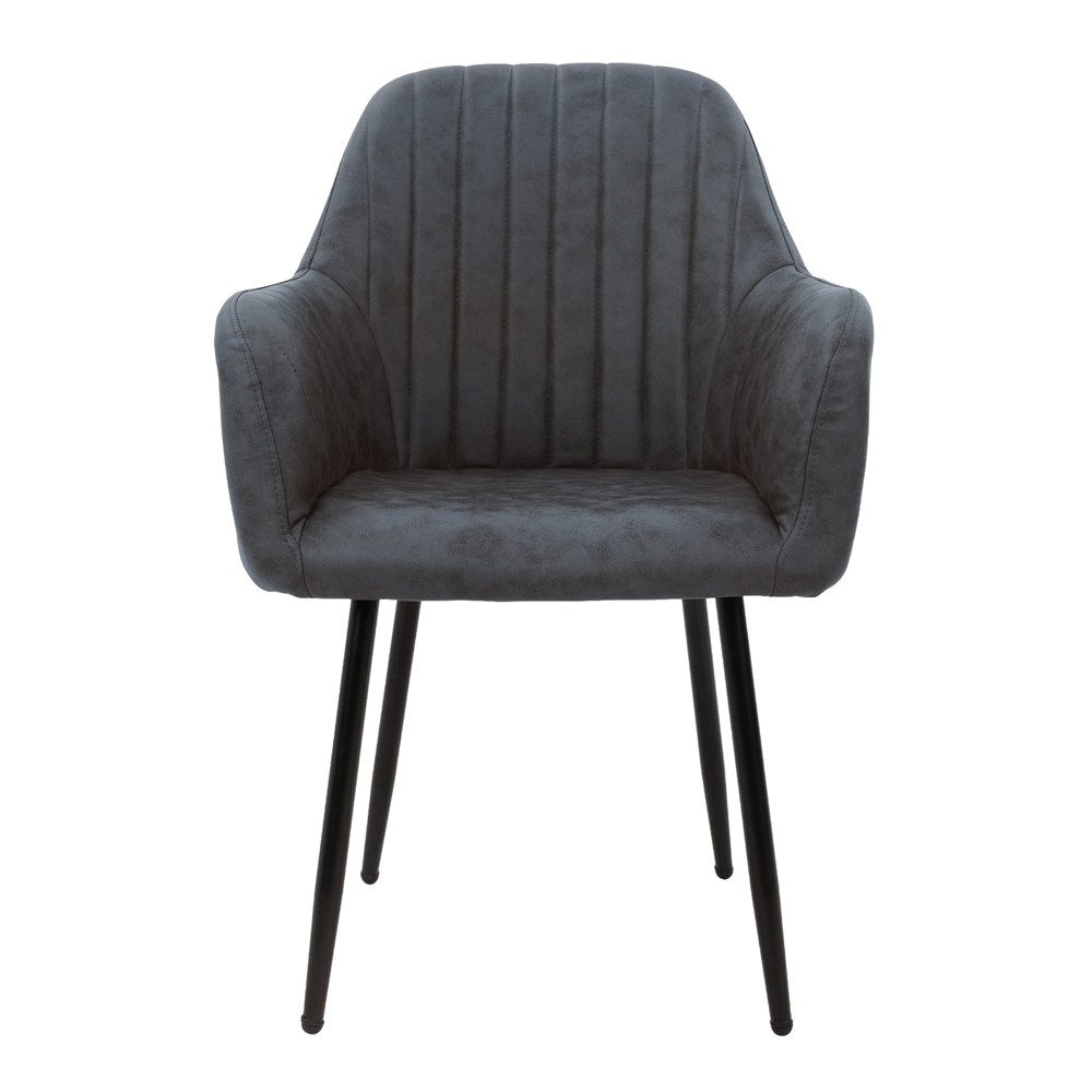 ML-DESIGN Stuhl Esszimmerstuhl mit Rücken- und Armlehnen Samt/Kunstleder Be günstig online kaufen