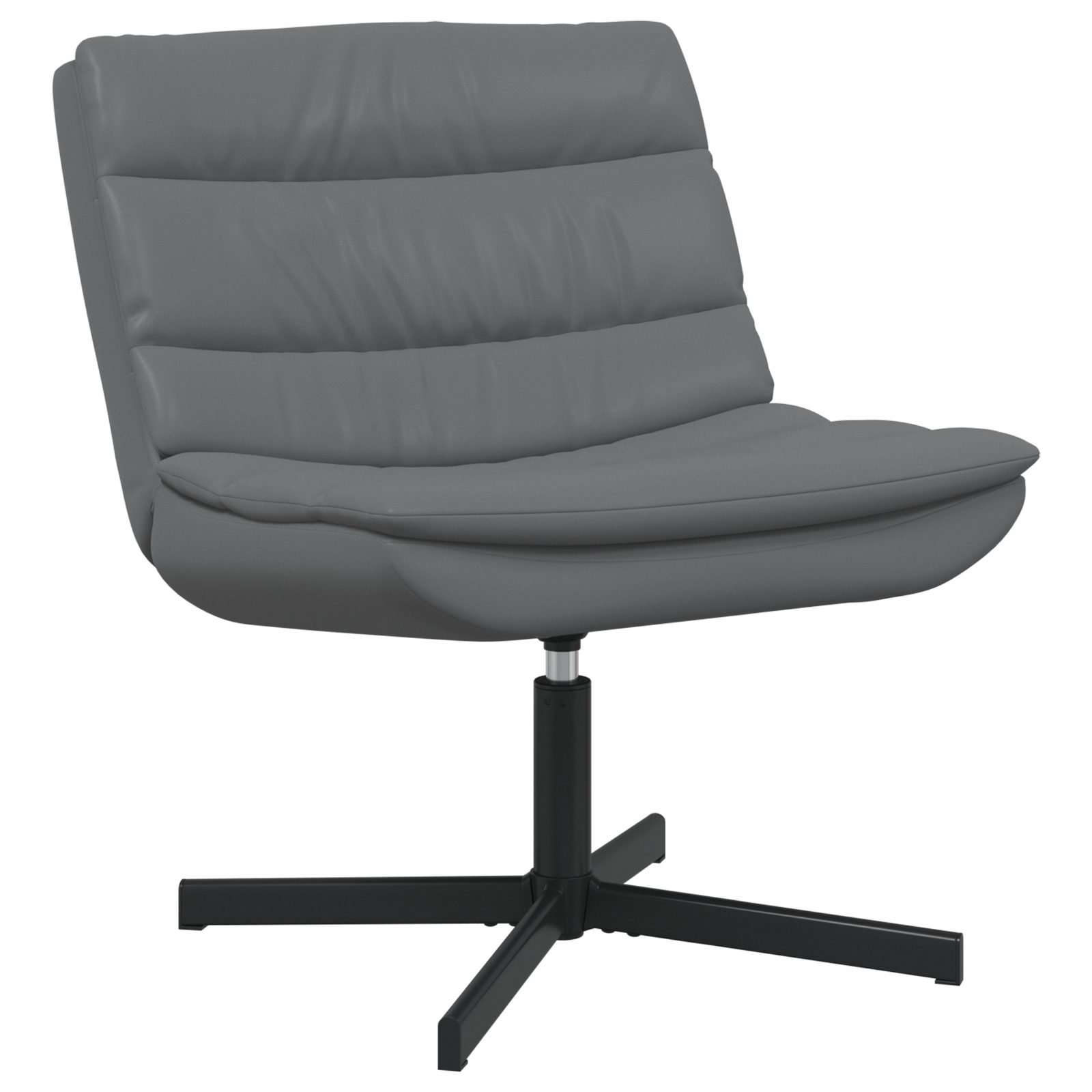 vidaXL Relaxsessel Drehstuhl Grau Kunstleder Mittel günstig online kaufen