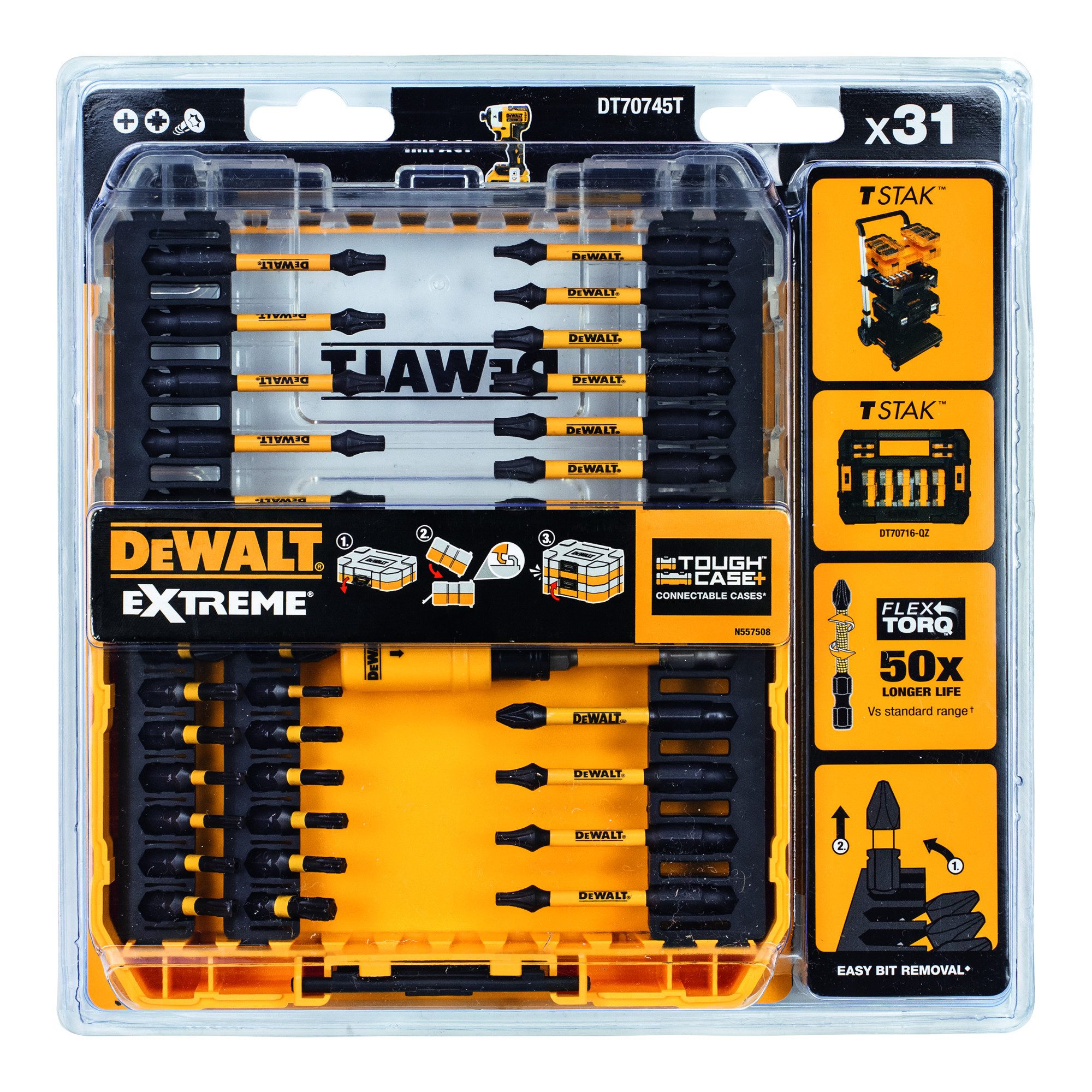 DeWalt Bit-Set DEWALT Bit-Set 31-tlg. schlagfest