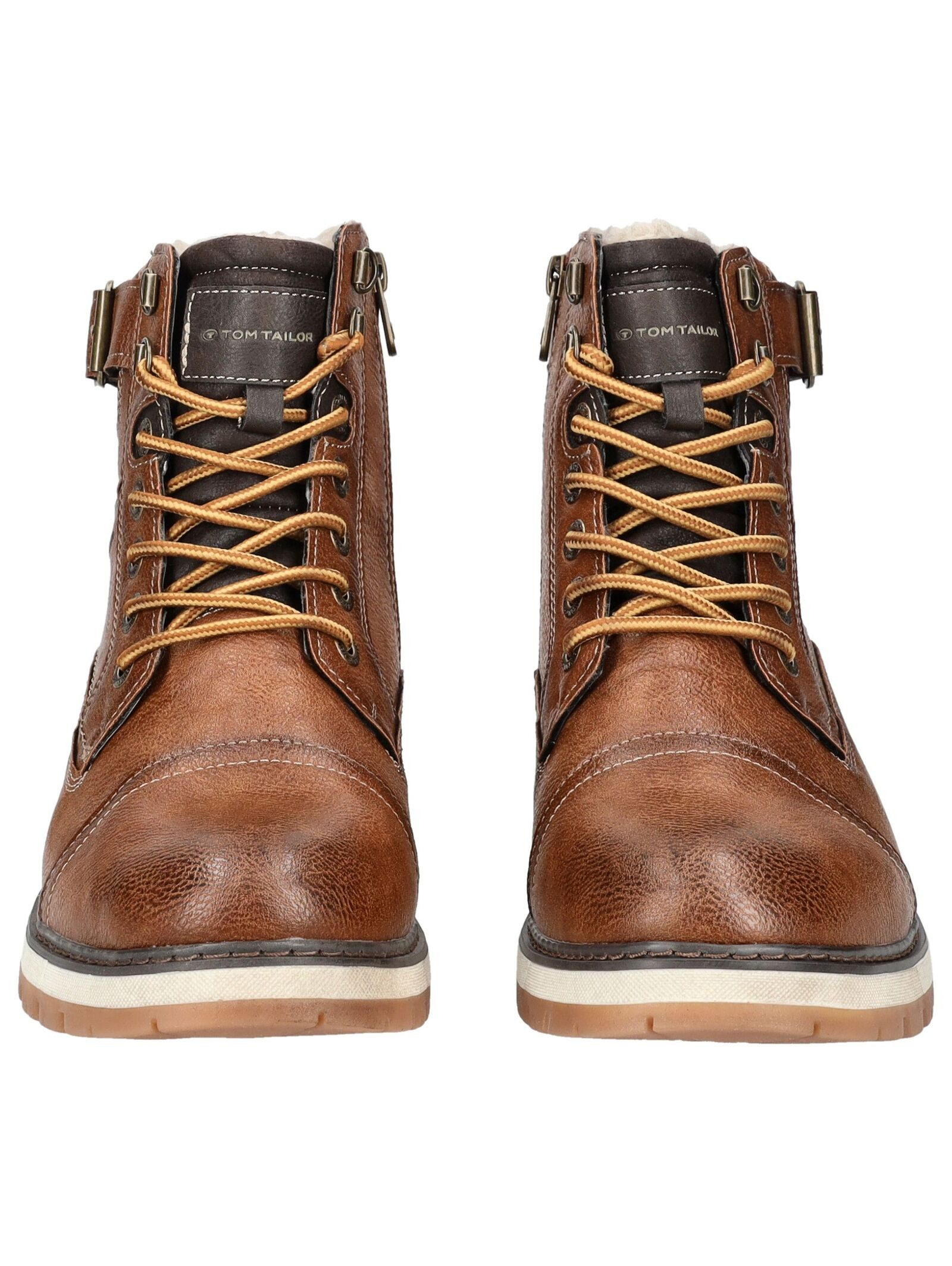TOM TAILOR Stiefelette Lederimitat/Textil . Schnürstiefelette