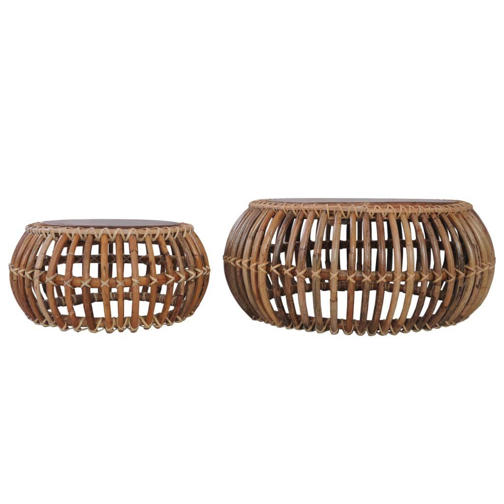 Couchtische furnicato Rattan 2 Couchtisch Natur Stk.