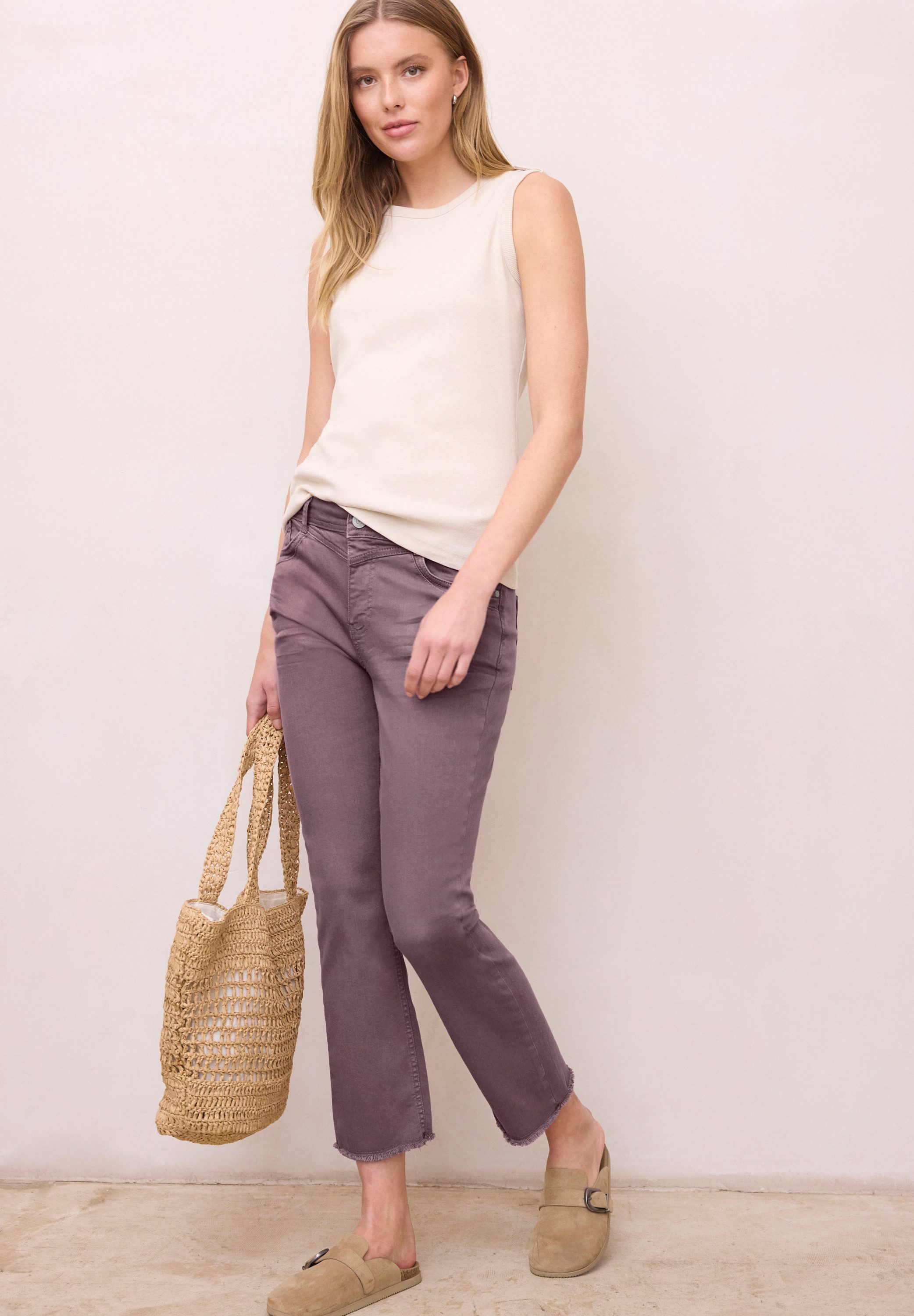 STREET ONE STUDIO Slim-fit-Jeans aus Baumwolle mit Stretchanteil