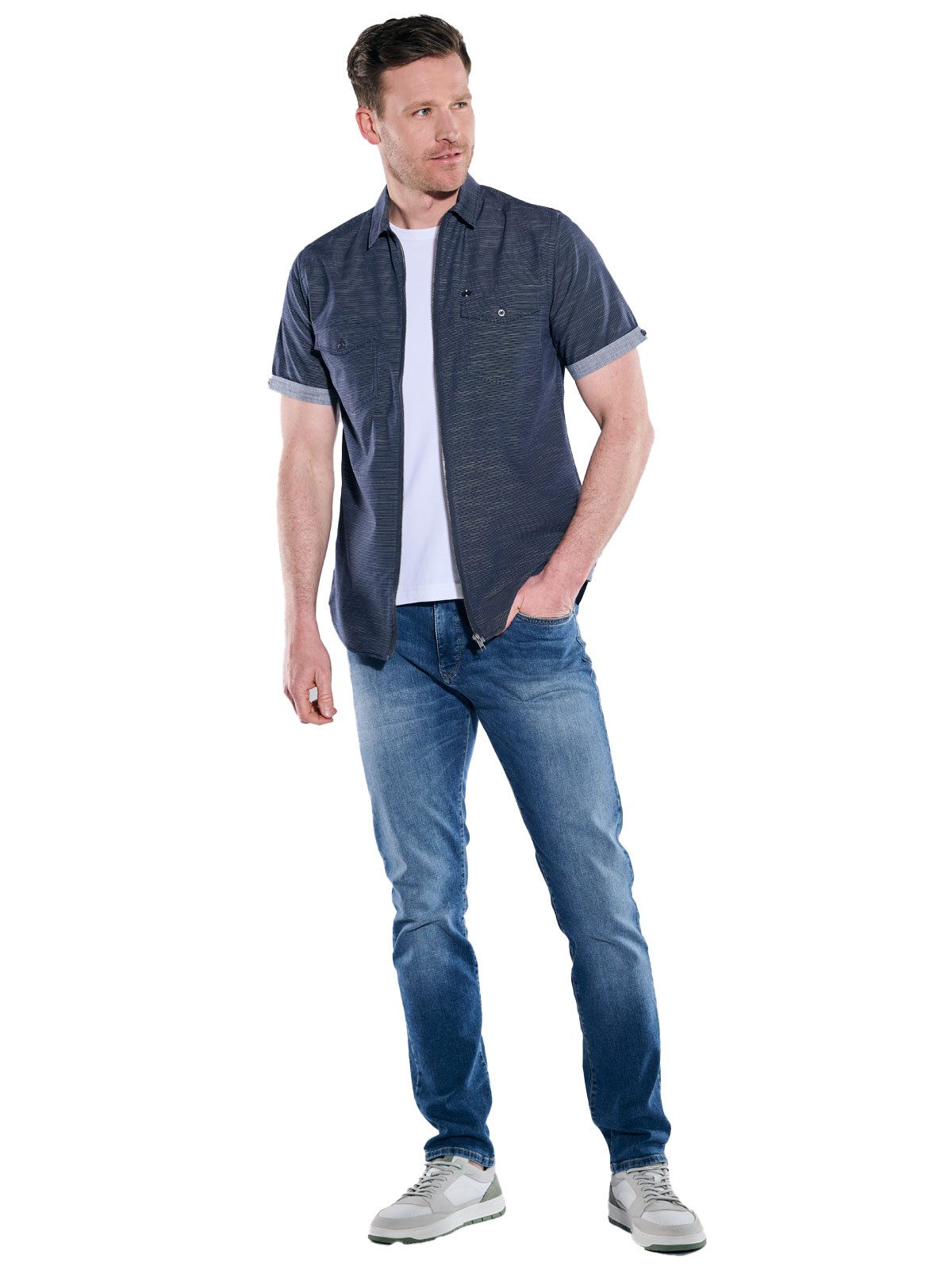 Engbers Kurzarmhemd Herren Kurzarm-Hemd uni, Marineblau