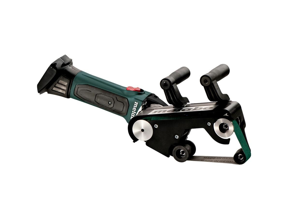 metabo Bandschleifer RB 18 LTX 60, 9.2 m/min, (Set, 2 tlg), ohne Akku und Ladegerät, Überlastungsschutz, inkl. Staubschutzfilter