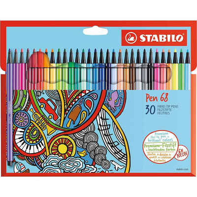 STABILO Filzstift »Premium-Filzstifte Pen 68, 30 Farben«