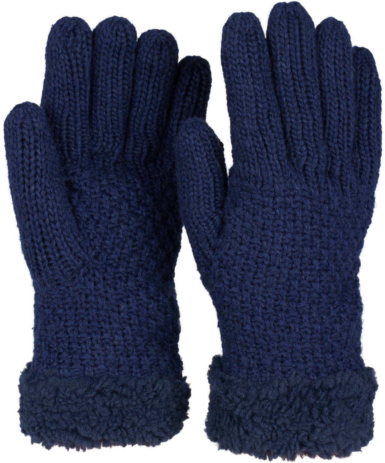 styleBREAKER Strickhandschuhe Strickhandschuhe mit Perlmuster und Fleece (1 günstig online kaufen