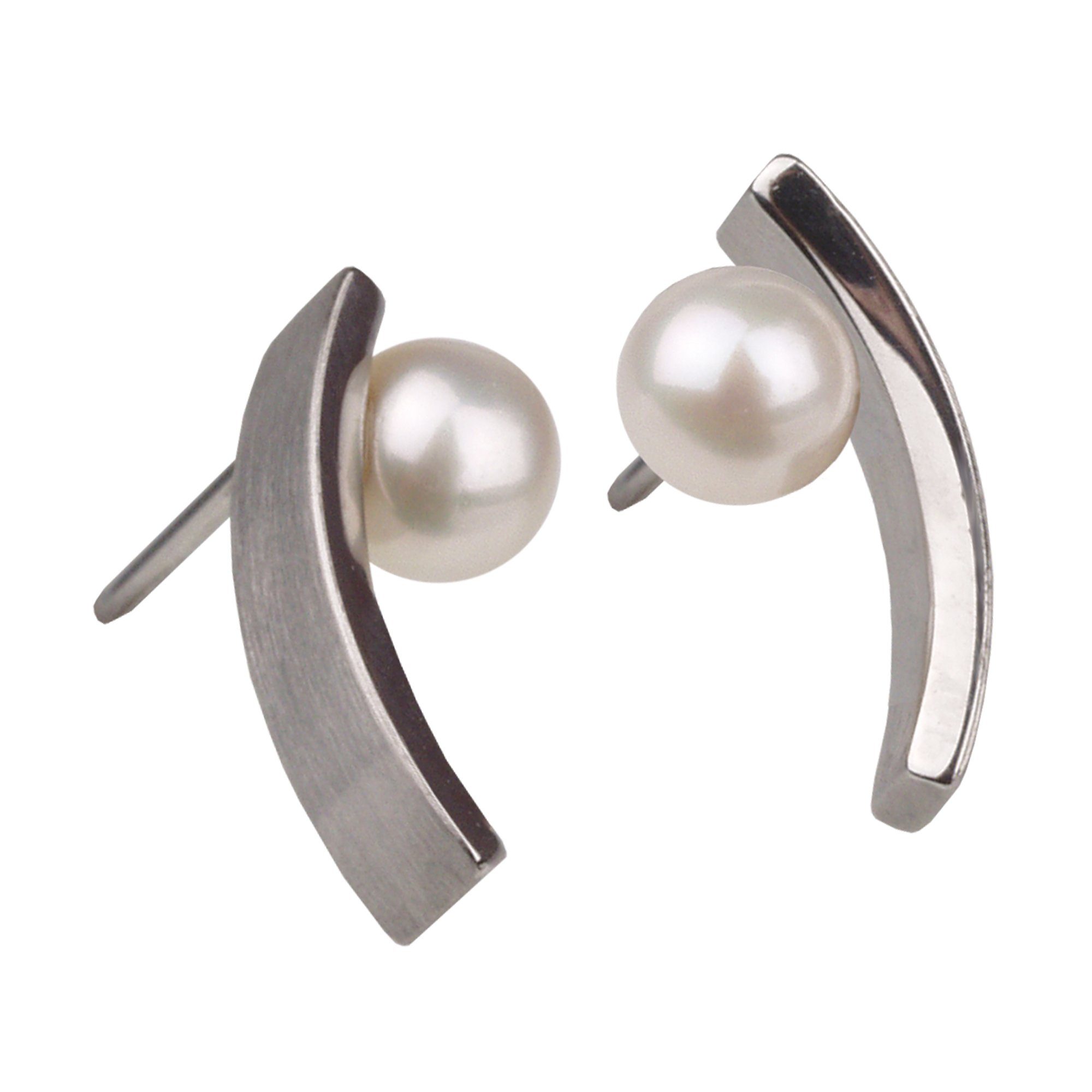 Ernstes Design Paar Серьги-гвоздики Ohrschmuck Серьги Edelstahl mit Perlen E187
