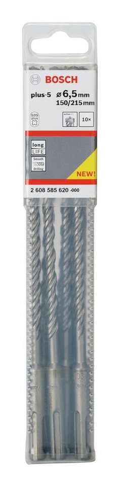 Thumbnail - BOSCH Universalbohrer, (10 Stück), SDS plus-5 Hammerbohrer, 6,5 x 150 x 215 mm - 10er-Pack
