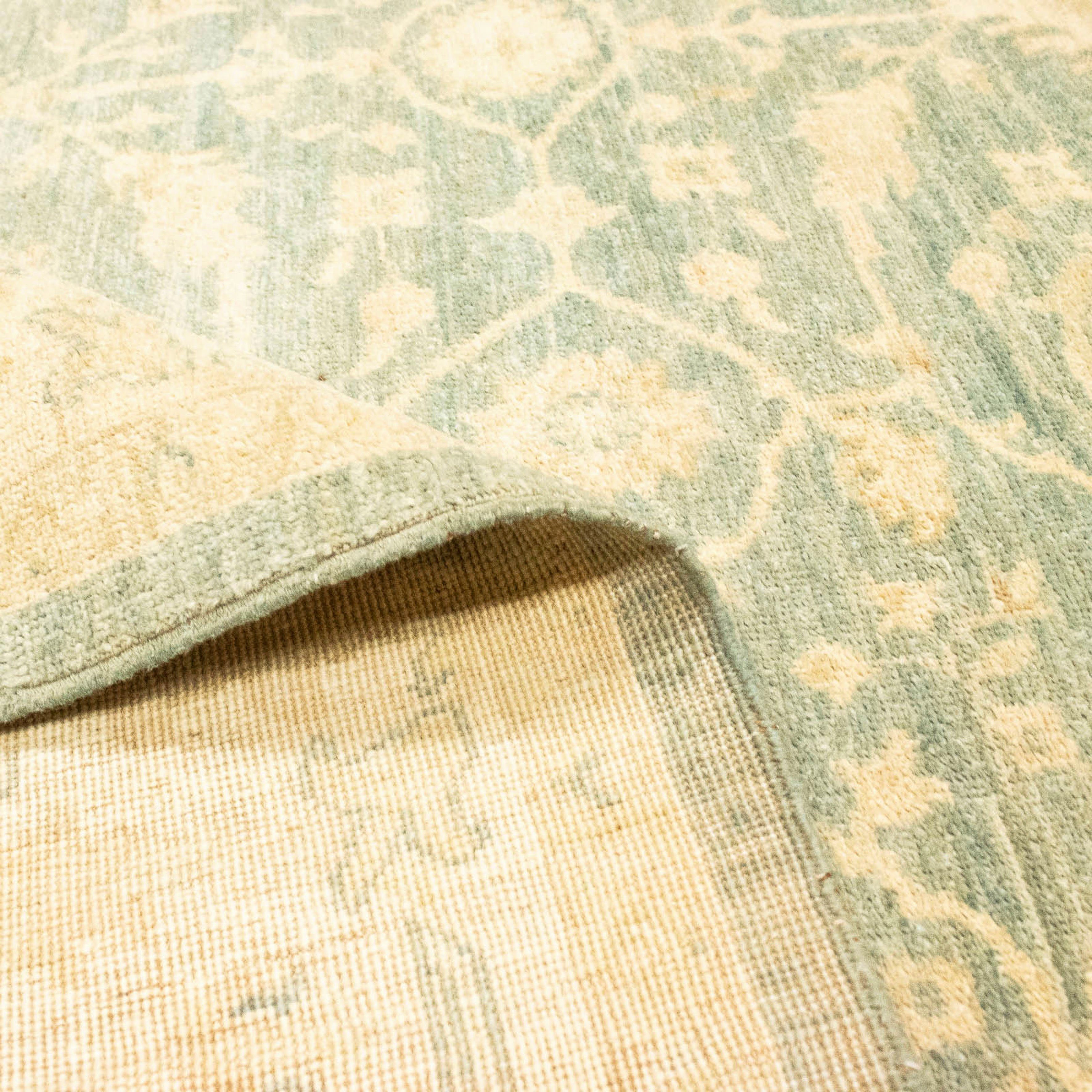 Orientteppich x Ziegler 6 Höhe: mit 260 Einzelstück Handgeknüpft, Zertifikat - - rechteckig, hellblau, morgenland, cm Wohnzimmer, mm, 182