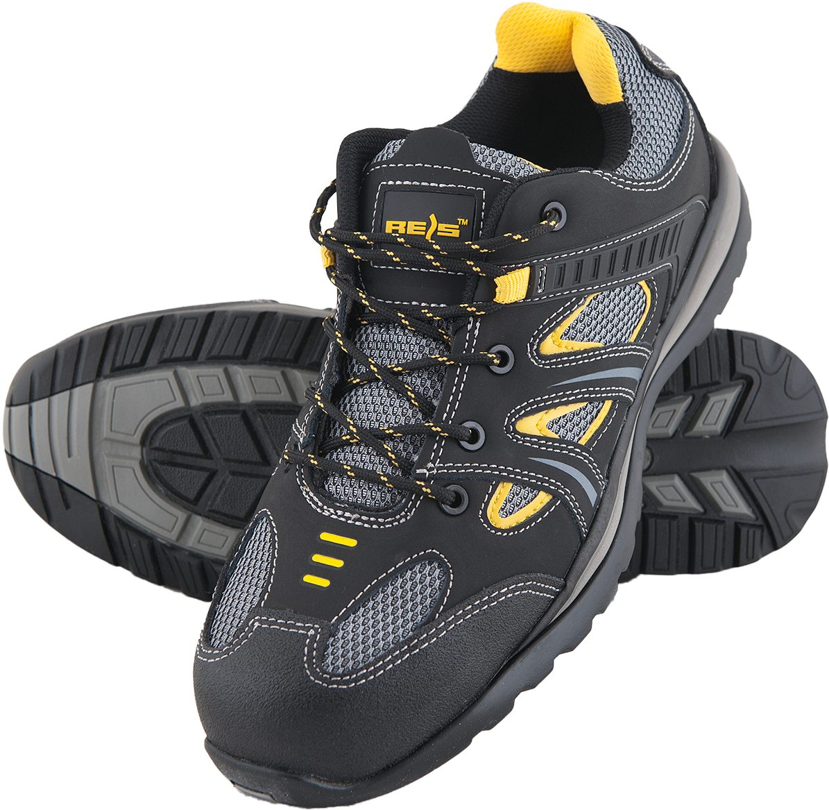 Sichere Schuhe, Arbeitsschuhe Schwarzgraugelb, Reis Brfrog Arbeitsschuh