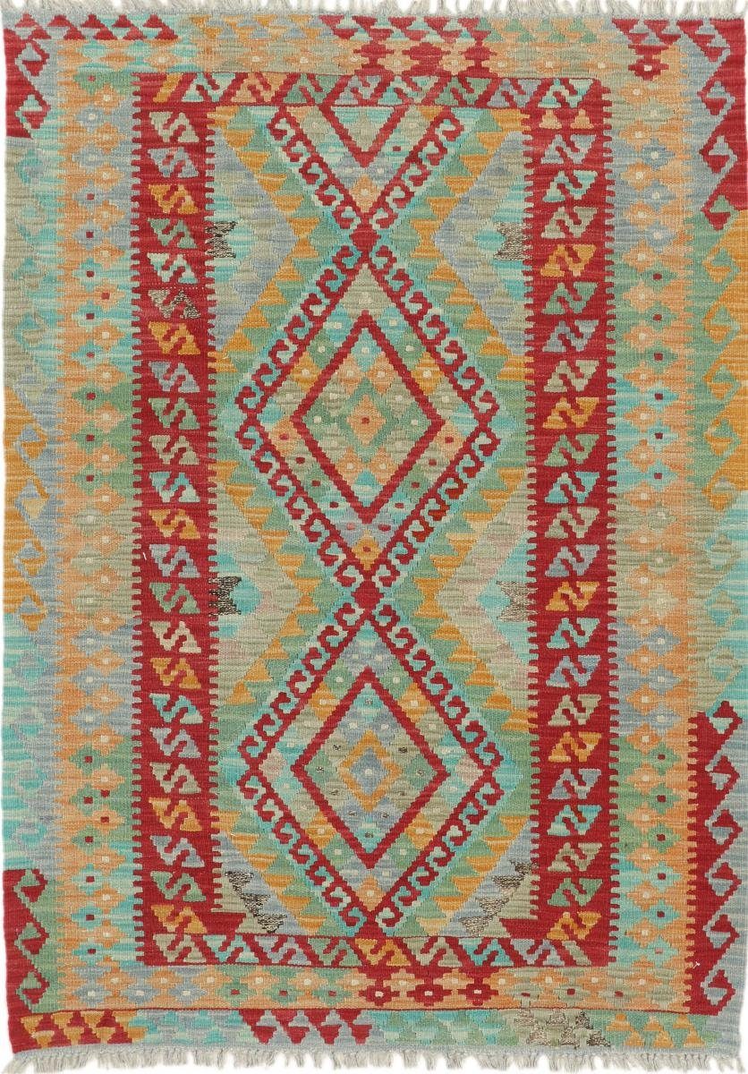 Orientteppich Kelim Afghan Heritage 107x149 Handgewebter Moderner Orientteppich, Nain Trading, rechteckig, Höhe: 3 mm