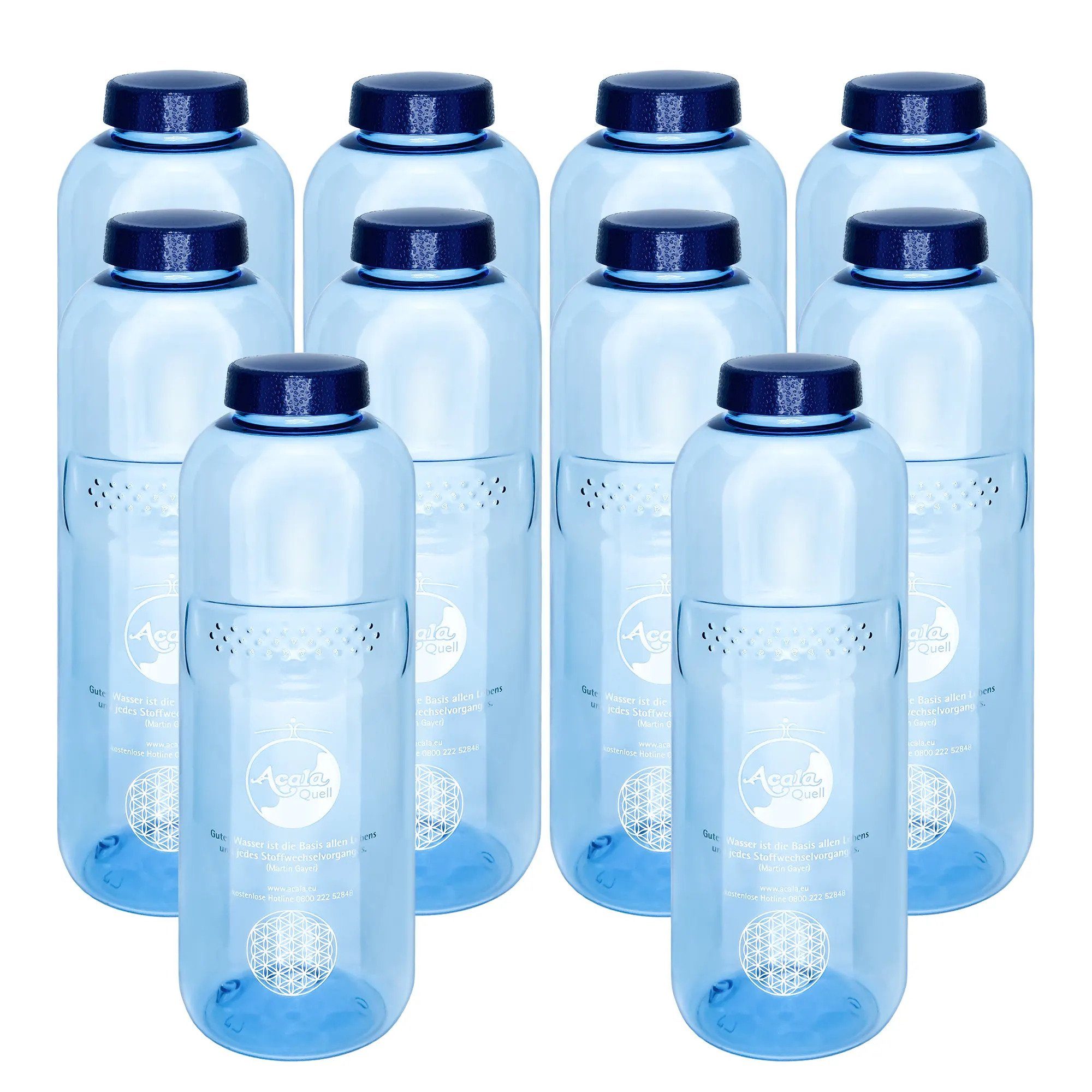 AcalaQuell Trinkflasche Grip 1,0 L aus Tritan, weichmacherfrei & lebensmittelecht