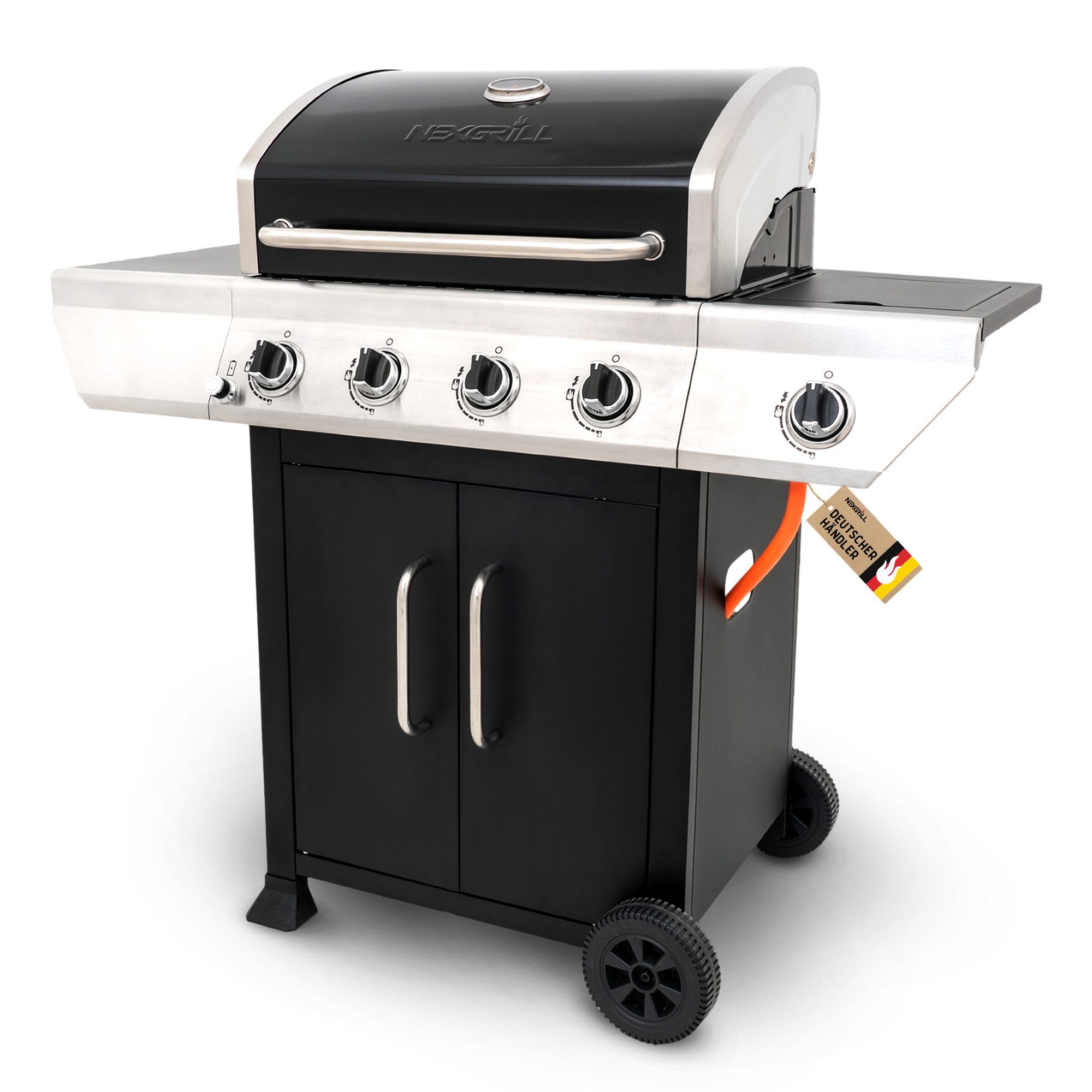 nexgrill Gasgrill 4B Classic 4+1 Brenner, 14,1 KW, mit Seitenkochfeld 2,5 KW, BxTxH: 124 x 118 x 61 cm
