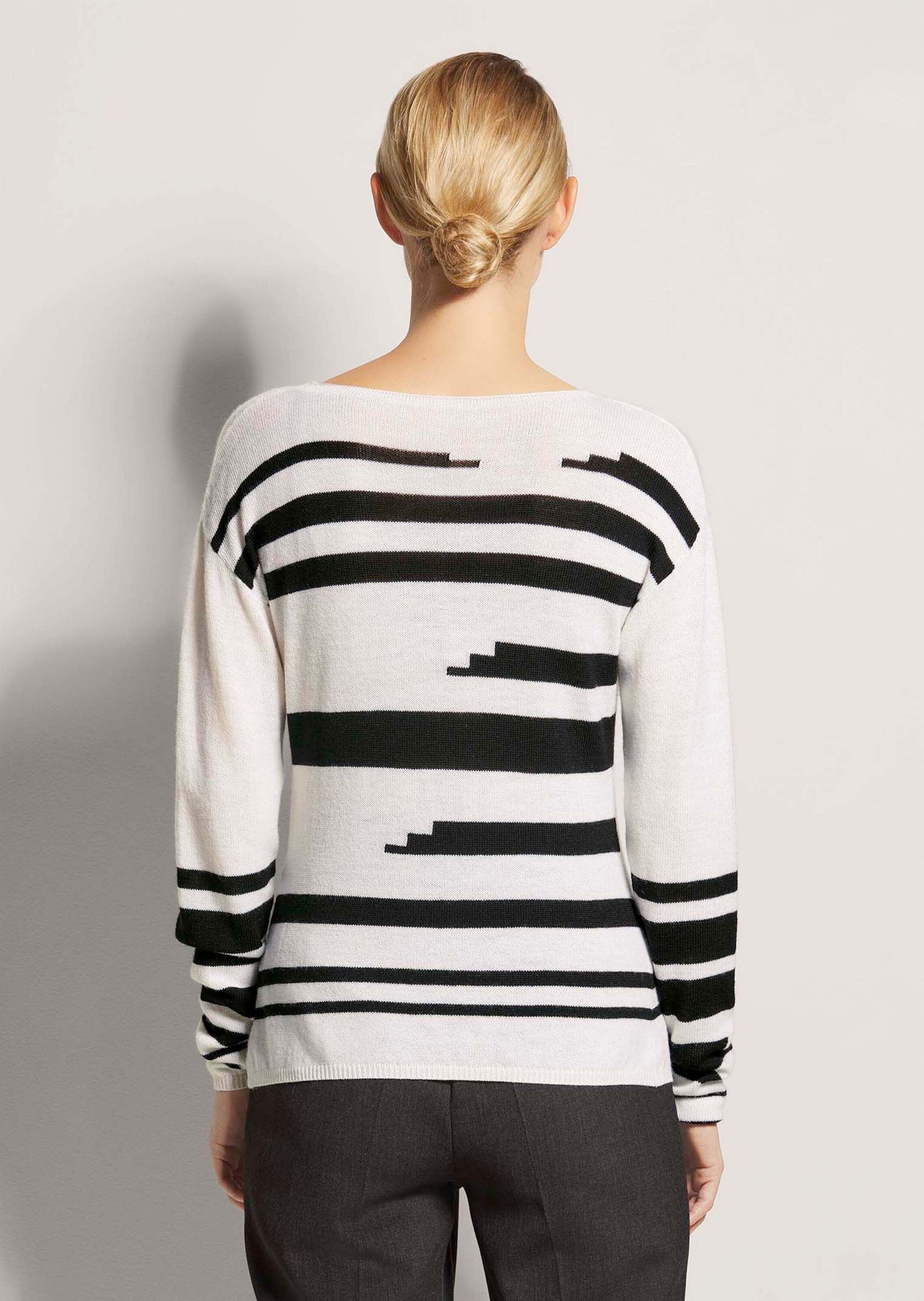 MADELEINE Strickpullover Intarsien-Pullover aus Schurwolle