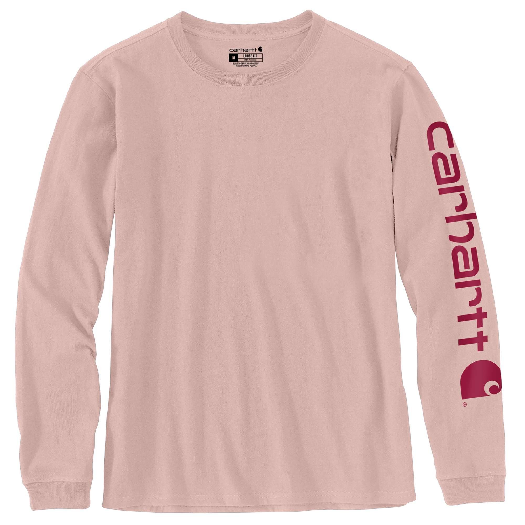 Carhartt Longsleeve WORKWEAR LOGO L/S T-SHIRT (1-tlg) ash rose | Shirts