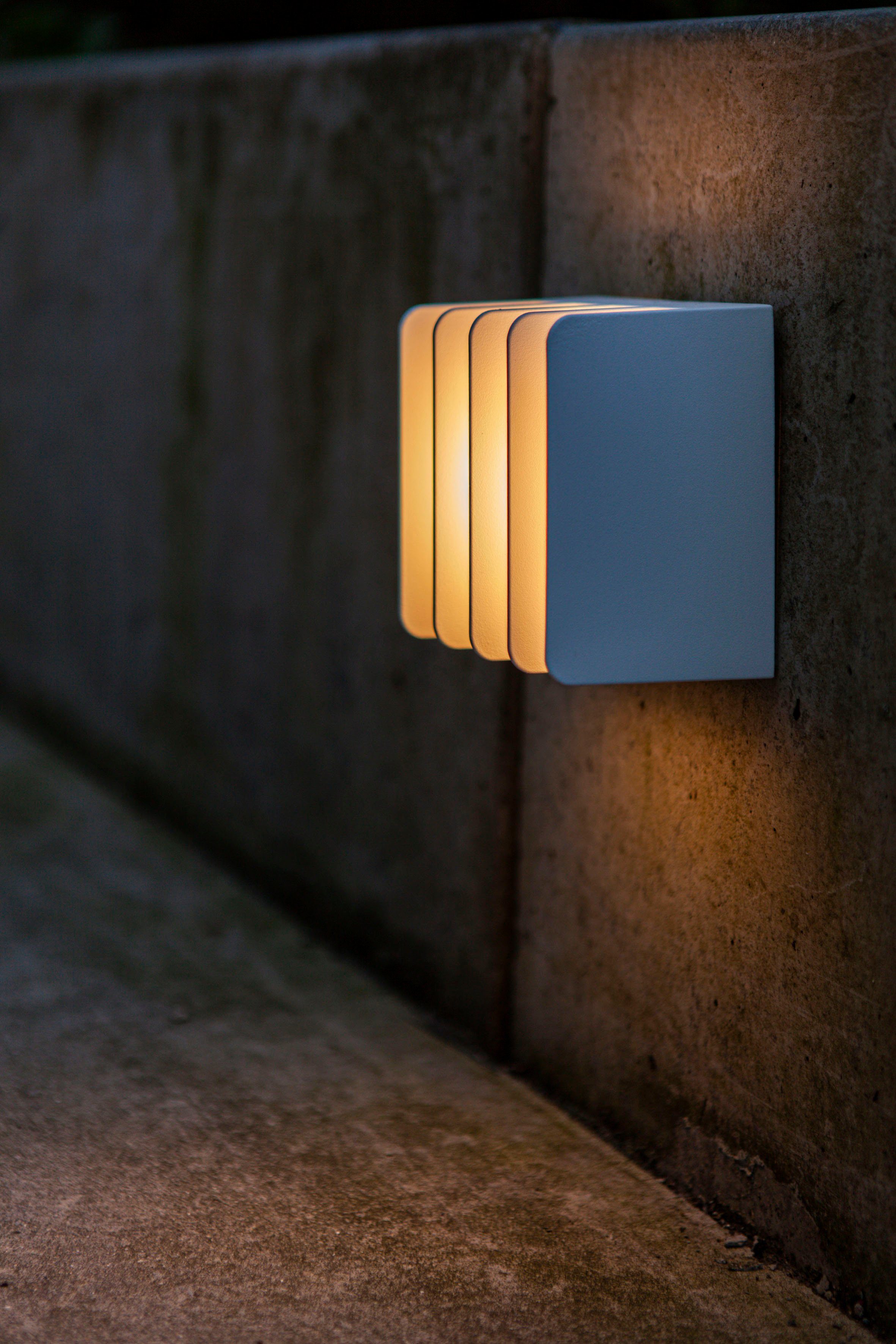 LUTEC LED LED GRIDY, fest Außen-Wandleuchte integriert
