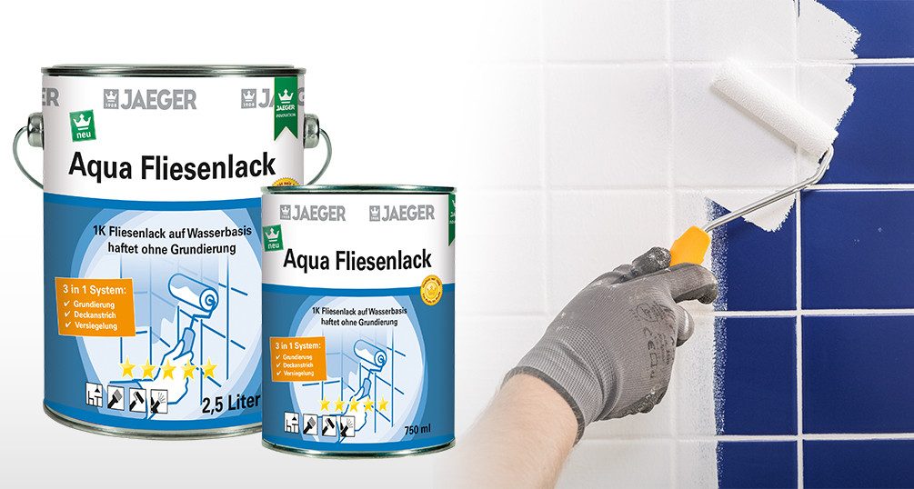 Jaegerlacke Fliesenlack 875 Aqua 1K-Fliesenlack 3in1 günstig online kaufen