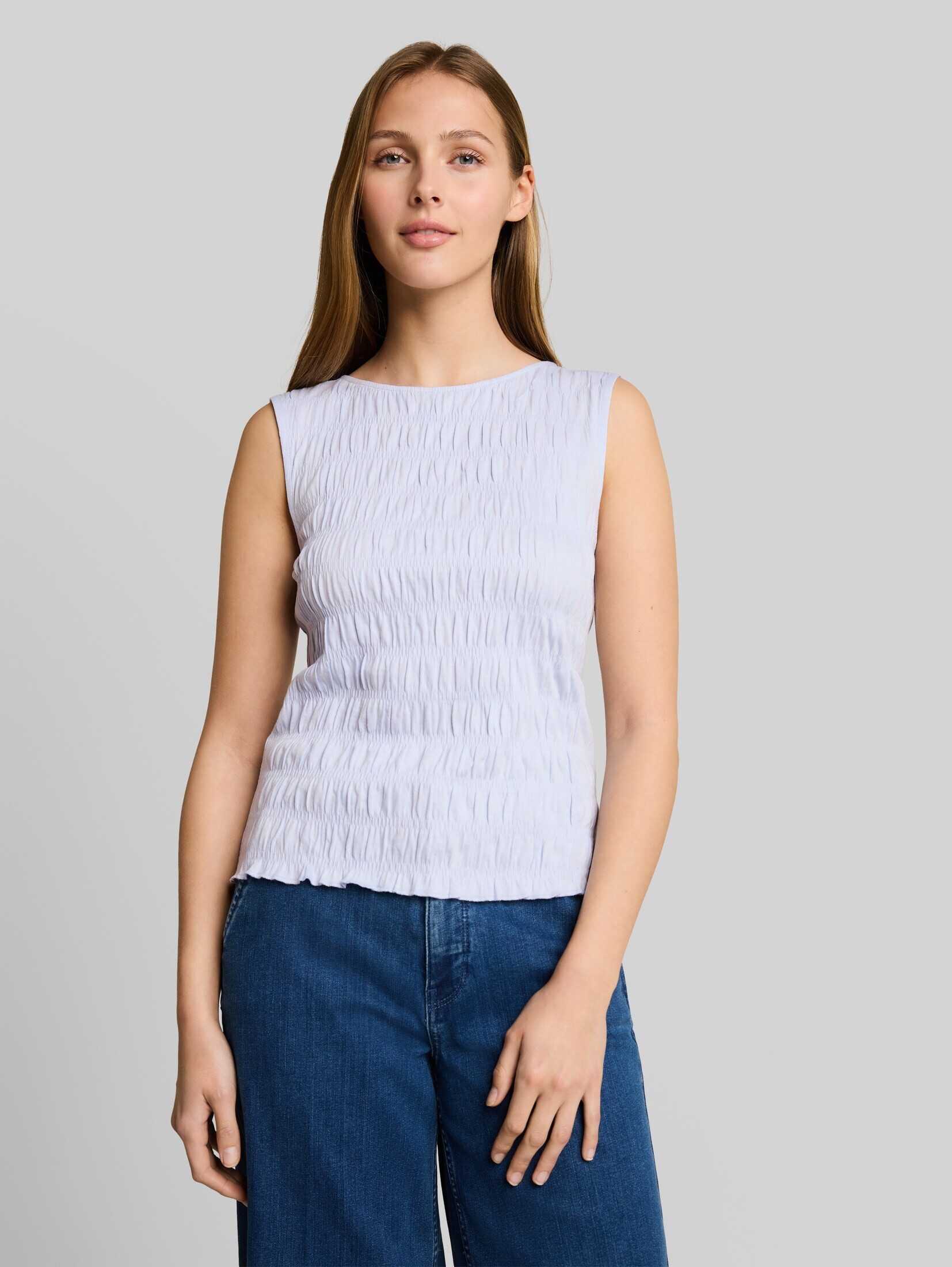 TOM TAILOR Denim Trägertop T-Shirt Smock Top mit Stretch