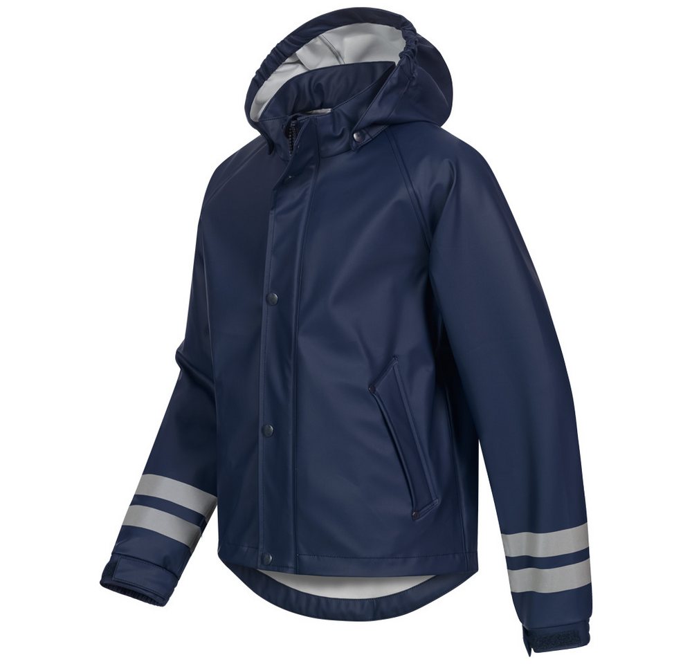Craftland Regenjacke Kinder Jacke Regenbekleidung wind und wasserdicht geschweißte Reflexstreifen, dadurch keine zusätzlichen Nähte